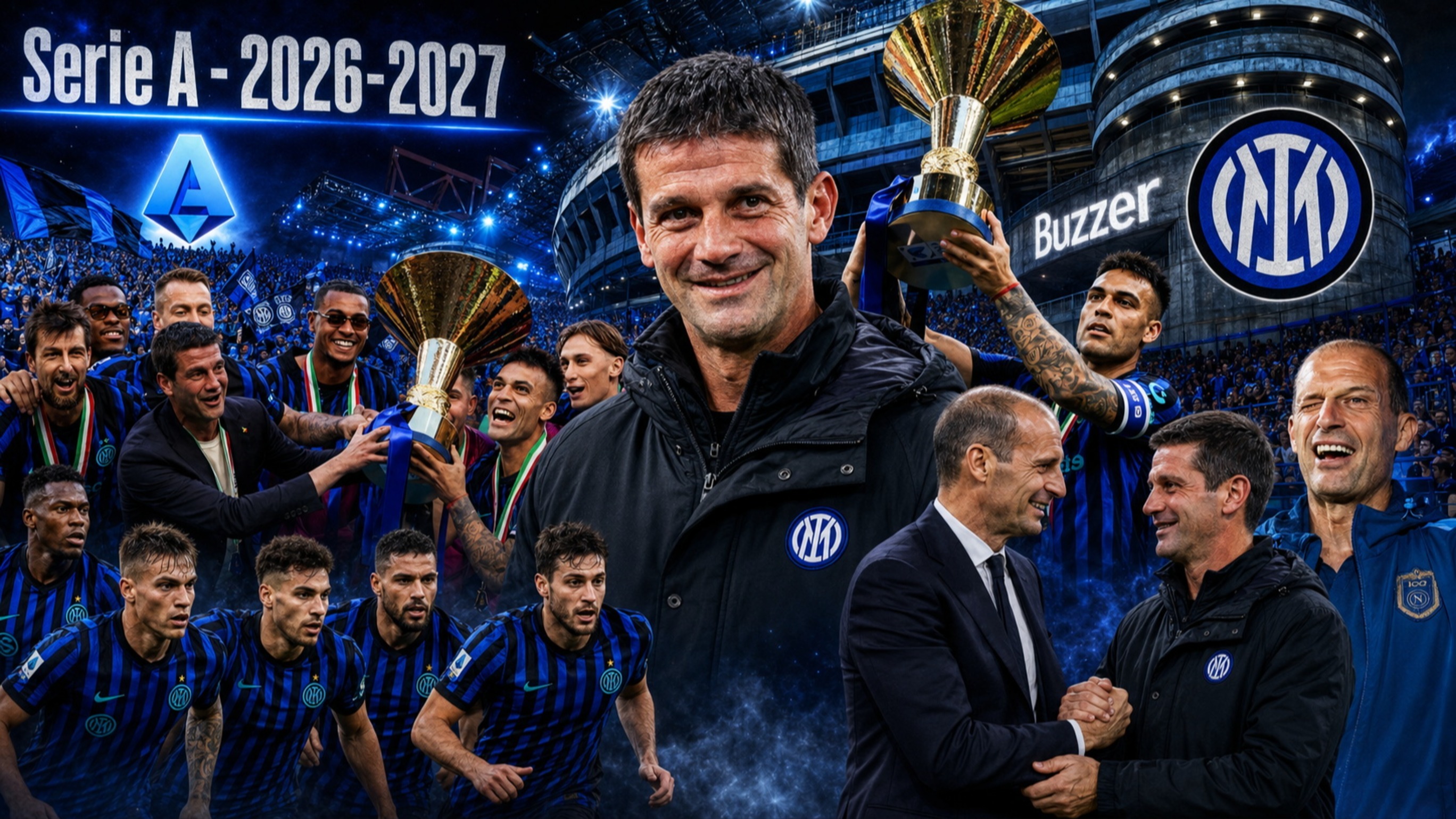## Cristian Chivu’s Inter lead the way as Napoli, Juventus, AC Milan and Roma prepare for a thrilling Serie A season

The new Serie A campaign promises to be one of the most compelling in recent years, with significant managerial changes, high-profile transfers and a growing number of teams willing to abandon overly cautious approaches. Cristian Chivu’s Inter enter the title race as favourites, but Napoli, Juventus, AC Milan and Roma have the quality to make the battle for the trophy fiercely competitive.

The emergence of young talents such as Rodrigo Mora, Franco Mastantuono, Kerim Alajbegović, Diego Moreira and Mattia Liberali further reflects a league undergoing a visible transformation. The stakes extend beyond the battle for the trophy to Italian football’s ability to regain ground in European competitions.

## Serie A embraces youth, creativity and attacking football

After a period when Italian football was often viewed as a destination for stars approaching the end of their careers, the new season brings into the spotlight a generation of players capable of injecting greater energy and creativity into the league.

Rodrigo Mora, Franco Mastantuono, Kerim Alajbegović, Diego Moreira and Mattia Liberali are among the names attracting considerable attention. The renewed prominence of traditional No. 10s suggests that Serie A is once again placing greater emphasis on imagination and technical quality.

The shift is also evident in managerial appointments. AC Milan parted ways with Massimiliano Allegri and turned to Rúben Amorim, who has been tasked with implementing a more adventurous style than the previous approach built around a deep defensive block.

Encouraging signs are also emerging from newly promoted Venezia and Frosinone. Both demonstrated in Serie B that they can play attractive football with personality and attacking intent.

The league appears increasingly determined to align itself with the standards seen at the highest level of European football, where intensity, technical ability and attacking initiative have become decisive. Such a transformation could also benefit Roberto Mancini’s national team, which he hopes to build around courage and entertaining football.

Paris Saint-Germain’s Champions League triumph and Spain’s World Cup victory reinforce the idea that major success is increasingly linked to the quality of a team’s football.

## Cristian Chivu has Serie A’s strongest squad at Inter

Inter begin the season as favourites primarily because of their remarkable squad depth. Cristian Chivu has enough options to assemble two competitive teams capable of challenging near the top of Serie A.

A potential line-up of players who might not necessarily start every match could include Ivan Provedel, Benjamin Pavard, Yann Bisseck, Carlos Augusto, Andy Diouf, Petar Sučić, Curtis Jones, Henrikh Mkhitaryan, Luis Henrique, Francesco Pio Esposito and Ange-Yoan Bonny.

Few rivals can match that level of quality among their alternative options. Furthermore, Inter’s summer recruitment has further strengthened the team, particularly through the arrivals of English players Djed Spence, John Stones and Curtis Jones.

“Put a tiger in your tank,” declared a famous advertising campaign in the 1960s. In Inter’s case, the comparison can be adapted to the three English additions, who provide strength, experience and further tactical options.

However, apparent superiority does not guarantee the title. Cristian Chivu will have to manage the expectations of a squad featuring approximately 20 players who may believe they deserve regular starting roles.

There is also a risk that the team’s attention could increasingly shift towards the Champions League, potentially causing lapses in concentration domestically. History is not particularly encouraging for the defending champions either. Since Juventus retained the title in 2020, no club has won Serie A in consecutive seasons.

## Napoli hope Massimiliano Allegri can reinvent his philosophy

Among the title contenders, Napoli appear best equipped to challenge Inter’s supremacy. The quality of their squad gives them legitimate ambitions, but Massimiliano Allegri’s appointment also raises numerous questions.

The experienced coach must demonstrate that he can move away from the caution that defined much of his career and build a more aggressive team capable of imposing itself through attacking football.

The previous campaign, regarded as a “providential misfortune,” could become the starting point for a transformation comparable to those experienced by characters in the works of Italian author Alessandro Manzoni.

Massimiliano Allegri appears ready to approach matters differently, expressing a simple belief when he says, “A person can find courage within themselves.”

The main challenge will be finding a system that allows Kevin De Bruyne and Stanislav Lobotka to operate together while maintaining the right balance. At the same time, Napoli must be able to deploy two attack-minded wingers without becoming vulnerable when possession changes hands.

For Massimiliano Allegri, the adjustment is significant. His new team must press higher up the pitch and take the initiative rather than continually retreat into their own half.

If he can maximise the technical resources at his disposal, Napoli could turn the title race into a direct battle with Inter. However, the journey will not be easy, as Antonio Conte might have put it, “We have to work hard.”

## Como and Roma enter a season of heightened expectations

Champions League participation changes the outlook for Como and Roma, two teams that must divide their attention between Serie A and European competition.

For Cesc Fàbregas, the challenge is particularly demanding because his experience at this level remains limited. Como have strengthened defensively, but the success of their project depends on whether they can maintain the aggressive approach, tempo and intensity that made them one of the league’s most pleasant surprises.

A congested schedule could affect precisely the qualities that have made the difference so far. Whether Como can maintain the same pressure on their opponents while managing a far more demanding calendar remains to be seen.

At Roma, Gian Piero Gasperini can draw on his extensive experience in European competitions. The coach has also been given a player he considered essential to his attacking plans, Portuguese talent Rodrigo Mora.

The combination of Paulo Dybala, Rodrigo Mora and Donyell Malen promises creativity, movement and plenty of spectacular attacking sequences. For that formula to succeed, Roma will need to prioritise quick combinations and crisp passing along the ground.

However, there is a significant difference compared with Gian Piero Gasperini’s previous teams. Throughout his career, he has usually had powerful centre-forwards at his disposal, from Marco Borriello to Duván Zapata.

With Evan Ferguson and Artem Dovbyk not considered suitable solutions, Roma no longer possess the same type of physical presence in the penalty area. Even so, their attacking potential remains strong enough to deliver football comparable to the entertaining style previously associated with Atalanta.

## Juventus have a clearer identity while AC Milan are still searching for the right formula

Between Juventus and AC Milan, Luciano Spalletti’s side appear to have a more clearly defined identity. The team’s style has been developed over time, providing an advantage in a competition where stability can prove decisive.

The arrival of Jhon Lucumí should improve their defensive organisation and provide additional support for Gleison Bremer. New goalkeeper Guglielmo Vicario will provide the last line of defence behind them.

In attack, Randal Kolo Muani has been tasked with delivering the cutting edge that was missing at times last season. The French forward should benefit from the support of creative and quick players capable of setting him up in dangerous positions.

Questions remain in midfield. Manuel Locatelli continues to play an important role in the build-up, although the responsibilities placed on him can sometimes stretch the limits of his technical ability.

AC Milan are undergoing a period of reorganisation under Rúben Amorim. The Portuguese coach has moved on players who did not fit the new direction and is attempting to build a more cohesive squad.

The arrival of Gonçalo Ramos should provide goals, but Milan’s tactical system has yet to be fully established.

One major question concerns the use of Samuel Chukwueze and Diego Moreira on either flank in a system that would require both players to contribute in attack and defence.

The defenders’ ability to play out effectively from the back also remains under scrutiny. Another concern involves Luka Modrić, who must demonstrate that he can cope with a more expansive style without the protection previously provided by a team sitting deeper defensively.

## Fiorentina and Atalanta could reshape the race for European places

Fiorentina are among the teams capable of adding greater entertainment value to Serie A. Fabio Grosso has several creative players at his disposal and must find a formula that allows them to thrive together.

Nicolò Fagioli, Arthur Atta and Franco Mastantuono could form a technically gifted midfield capable of controlling possession and creating numerous opportunities. Establishing the right balance will not be straightforward, but recent examples from European football demonstrate that teams can dominate without relying exclusively on defensive midfielders.

At Paris Saint-Germain, João Neves, Vitinha and Fabián Ruiz have shown that tactical intelligence, quick ball circulation and individual technique can support a system featuring three attacking players further forward.

The same logic could work at Fiorentina, where the objective is qualification for European competition.

Atalanta also remain strong contenders for the leading positions. They are accustomed to competing in Europe, but their managerial change requires a significant tactical adjustment.

The transition from the aggressive style and relentless pressing associated with Gian Piero Gasperini to Maurizio Sarri’s possession-based style built around quick passing combinations cannot happen overnight. Results will depend on how quickly the players adapt to their new tactical demands.

## Udinese, Torino, Genoa and Lazio could influence the standings

Udinese appear well equipped for a relatively comfortable season thanks to the combination of physical strength and technical ability within their squad. They could prove awkward opponents for teams competing near the top of the table.

Torino have attracted attention through the project overseen by Ignazio Abate. The coach is trying to establish a clearer identity for a team in which Nikola Vlašić and Giovanni Simeone could play decisive roles.

Nikola Vlašić impressed at the World Cup and could become the central figure in Torino’s attacking play.

At Genoa, Daniele De Rossi has had the opportunity to prepare his team for a full season according to his own vision for the first time. Particular emphasis has been placed on defensive organisation, an area in which he hopes to achieve clear improvement.

If the players respond positively to his methods, Genoa could become one of the campaign’s pleasant surprises.

Gennaro Gattuso has endured a more difficult start at Lazio. Their elimination from the Coppa Italia following defeat to Mantova at the Stadio Olimpico quickly raised questions.

However, the team’s performance was not as disappointing as the result. Lazio also showed encouraging signs, but they need a recognised centre-forward and possibly further reinforcements to improve their attacking efficiency.

## Parma, Lecce and Monza prepare for a difficult battle

At the other end of the table, several teams risk becoming embroiled in the fight against relegation.

Parma have lost two important players. Goalkeeper Zion Suzuki produced decisive saves in numerous matches, while Mateo Pellegrino was one of their primary sources of goals.

Their departures force the club to find quick solutions at both ends of the pitch. Without replacements capable of maintaining the same standards, the campaign could become difficult.

Lecce have not enjoyed a particularly convincing transfer window and will need to compensate through organisation, discipline and positive results against their direct rivals.

Monza, back in the top flight, know that every point will be crucial. Their ability to adapt to the pace of Serie A could significantly influence their survival prospects.

Venezia, however, look capable of exceeding expectations. Giovanni Stroppa’s team impressed in Serie B and have made several interesting signings, including the arrival of Akor Adams from Sevilla.

Frosinone, coached by Massimiliano Alvini, also play organised and attractive football. Although their squad lacks the individual quality available to some of their rivals, their collective strength could give them a genuine chance of staying up.

## Donyell Malen could become Lautaro Martínez’s biggest rival

The race to finish as Serie A’s leading scorer promises to be just as intriguing as the battle for the title.

Lautaro Martínez is once again among the favourites, but Donyell Malen has compelling reasons to believe he can challenge him.

The Roma forward has already shown that he can score at an impressive rate. Last season, he nearly caught up with Lautaro Martínez despite playing only half the campaign and lacking the support of Paulo Dybala.

This time, Donyell Malen can benefit from both the Argentine’s excellent form and Rodrigo Mora’s creativity. Those additional sources of service and combination play could significantly increase the number of chances available to him.

Rasmus Højlund is another serious contender, provided Massimiliano Allegri can establish an effective attacking system at Napoli.

Gonçalo Ramos could also enter the race if Rúben Amorim’s system at AC Milan supplies him with enough opportunities in dangerous positions.

Juventus will rely on Randal Kolo Muani, supported by Kenan Yıldız’s creativity and Kerim Alajbegović’s attacking qualities.

Italian internationals Moise Kean and Gianluca Scamacca should also be considered contenders for the leading positions in the scoring charts.

## Daniele Orsato plans a new approach to refereeing

Refereeing remains a sensitive subject ahead of the new season. Daniele Orsato, the new official responsible for referee appointments, wants referees to assert greater authority and take a more prominent role in managing matches.

The objective is for referees to make important decisions confidently on the pitch rather than relying excessively on the video assistant referee system.

Technology should remain a supporting tool capable of correcting clear mistakes without turning every controversial incident into a lengthy interruption.

Whether this approach will reduce the disputes that accompany almost every Serie A season remains to be seen. Until then, there is at least one reason for tongue-