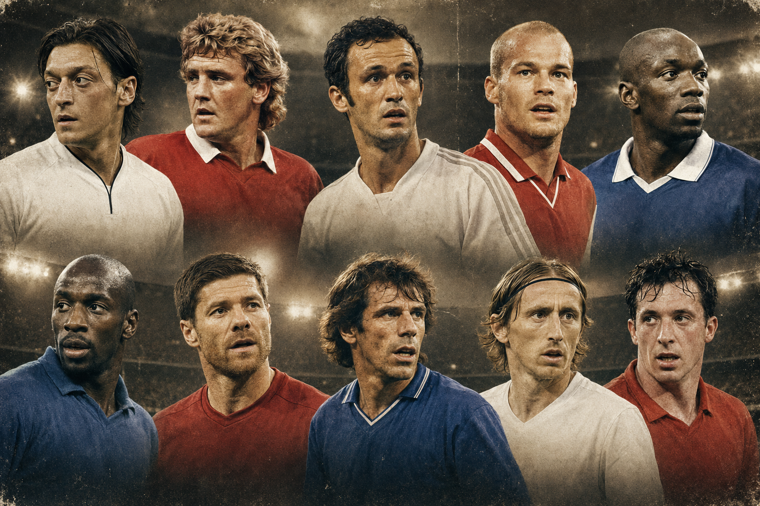 ## Ten great footballers who never made the PFA Team of the Year
At the end of every season, the PFA Team of the Year recognises the most highly regarded players in English football. The line-up is selected through votes cast by fellow professionals, but even this system has produced controversial choices and surprising omissions.
Steven Gerrard holds the record with eight selections in the team chosen by the Professional Footballers’ Association. At the opposite end of the spectrum are several huge names who shone in the Premier League, won major trophies and delivered outstanding individual performances, yet never received this particular recognition.
The list features English champions, Golden Boot winners and even a Ballon d’Or recipient. From Mesut Özil and Claude Makélélé to Gianfranco Zola, Luka Modrić and Robbie Fowler, the following ten players were never selected for the PFA Team of the Year during their time in English football.
## 10. Mesut Özil, an elite creator overlooked in his finest season
Mesut Özil was one of the most inventive midfielders to represent Arsenal during the Premier League era. The German could unlock an entire defence with a single pass and was the London club’s main creative force for several seasons.
His finest campaign in England came in 2015-16, when he registered 19 assists in the league. Despite that remarkable achievement, Özil was not selected for the PFA Team of the Year. N’Golo Kanté, Dele Alli and Dimitri Payet were preferred in the players’ vote.
The German’s style often divided opinion. Some criticised his perceived lack of involvement when matches became difficult, but his quality in the final third could never be questioned. Özil recorded 87 goal contributions across 184 Premier League appearances for Arsenal, scoring 33 goals and providing 54 assists.
Even the season in which he came close to breaking the competition’s single-season assists record was not enough to earn him a place in the PFA’s best eleven.
## 9. Steve Bruce, the three-time champion who scored 52 goals
Steve Bruce played a major role in Manchester United’s rise under Alex Ferguson. The centre-back won three English league titles and became one of the defining figures of the first great team built by the Scottish manager at Old Trafford.
Despite his impressive list of honours, Bruce was never named in the PFA Team of the Year. Much of the recognition given to Manchester United’s defence went to his central defensive partner Gary Pallister, who was selected five times.
Bruce was known for far more than his tackling, positioning and physical strength. He had an unusual eye for goal for a defender and was also a highly reliable penalty taker. He scored 52 times in 417 appearances for Manchester United, an exceptional tally for a centre-back.
His three league titles and considerable contribution to the club’s success were still not enough to earn him recognition from the PFA.
## 8. Ricardo Carvalho, the man who stood in John Terry’s shadow
Ricardo Carvalho joined Chelsea in 2004 alongside José Mourinho after the pair had won the Champions League with FC Porto. The Portuguese defender quickly adapted to English football and formed one of the most effective centre-back partnerships in Premier League history with John Terry.
Terry was named in the PFA Team of the Year on four occasions, but Carvalho never received the same recognition. The Portuguese international stood out for his anticipation, pace, composure and ability to make timely interventions without losing his position.
His most difficult omission to understand came in the 2005-06 season. Chelsea won the title after conceding only 22 goals, but John Terry and Jamie Carragher occupied the two central defensive positions in the PFA line-up.
Carvalho ended his spell in England with three Premier League titles. Although he was a vital member of José Mourinho’s dominant Chelsea side, the Portuguese defender never appeared in the PFA’s best eleven.
## 7. Freddie Ljungberg, the attacking weapon overlooked among the Invincibles
Arsenal dominated the PFA Team of the Year in 2003-04, when Arsène Wenger’s side won the title without losing a single match. Even in a season in which the Londoners set the standard in the Premier League, Freddie Ljungberg was left out.
The Swedish midfielder was one of Arsenal’s most dangerous attacking players. His runs from deep, excellent timing and ability to arrive in goalscoring positions made him a constant threat to opposing defences.
His finest individual campaign arguably came in 2001-02. Ljungberg played a major part in Arsenal’s title triumph, scoring several important goals during the decisive stage of the season. Nevertheless, Robert Pirès and Ryan Giggs were preferred in the wide midfield positions.
The Swede remained one of the defining figures of Arsenal’s golden era, even though his performances were never rewarded with a place in the PFA Team of the Year.
## 6. Claude Makélélé, the footballer who had a position named after him
Very few players have influenced a tactical role so profoundly that the position itself eventually became associated with their name. Claude Makélélé achieved exactly that at Chelsea, where he redefined the defensive midfield role in English football.
The Frenchman protected the back line, regained possession and maintained the balance of a team built to dominate. His work did not always produce eye-catching statistics, but it allowed Chelsea’s attacking players to perform with greater freedom.
Competition for midfield places was extremely strong during the 2000s. Even so, Makélélé’s complete absence from the PFA selections remains difficult to justify. He was one of Chelsea’s most important players during the period in which the London club emerged as a dominant force.
N’Golo Kanté, widely regarded as his successor in the Premier League, was named in the PFA Team of the Year twice. Makélélé, the player who transformed how the role was viewed, was never selected.
## 5. Jimmy Floyd Hasselbaink, a two-time Golden Boot winner who was never selected
Jimmy Floyd Hasselbaink won the Premier League Golden Boot on two occasions, but neither achievement earned him a place in the PFA Team of the Year. It remains one of the most surprising omissions in the history of the annual selection.
The Dutch striker combined physical strength and clinical finishing with an exceptionally powerful shot. He scored consistently for both Leeds United and Chelsea, becoming one of the most prolific foreign forwards in English top-flight history.
During the seasons in which he finished as the league’s leading scorer, the PFA preferred Dwight Yorke, Nicolas Anelka, Teddy Sheringham and Thierry Henry. The competition was formidable, but it is still unusual for a two-time Golden Boot winner never to have made the best eleven.
Hasselbaink scored 127 goals in 288 Premier League appearances. Only four foreign players have surpassed his total, a record that underlines the scale of his omission.
## 4. Xabi Alonso, the elegant heartbeat of Liverpool’s midfield
Xabi Alonso never won the Premier League title, which probably reduced his chances of being selected for the PFA Team of the Year. The absence of that trophy did not prevent several of his Liverpool teammates from receiving the honour.
Steven Gerrard set a record with eight selections, even though he also failed to become an English champion during his time at Anfield. Alonso never received the same recognition despite his considerable influence on Liverpool’s football.
The Spaniard was one of the Premier League’s most technically accomplished midfielders during the 2000s. His long-range passing, tactical intelligence and composure in possession allowed him to dictate the tempo of matches and switch the direction of attacks.
Alonso and Gerrard formed a special midfield partnership. The Liverpool captain later described the impact of the Spaniard’s departure with a powerful admission.
“I could not have asked for a better midfield partner, and when you left it broke my heart,” Gerrard once said.
## 3. Gianfranco Zola, the magician who conquered Stamford Bridge
Gianfranco Zola was one of the most entertaining and technically gifted players in Premier League history. The Italian spent seven years at Chelsea and became a firm favourite with supporters through his dribbling, refined finishing and memorable goals.
In 1997, Zola was named the Football Writers’ Association Footballer of the Year. Even that prestigious recognition did not earn him a place in the PFA Team of the Year.
Ian Wright and Alan Shearer were selected as the two forwards in the season’s best eleven. Both produced outstanding numbers, but the absence of the player voted the finest in England by football journalists inevitably prompted debate.
Zola did not need a PFA selection to secure his place in the competition’s history. The Italian remains one of the most inventive and best-loved footballers ever to play in England.
## 2. Luka Modrić, the future Ballon d’Or winner who was overlooked
If the players were ranked solely on the strength of their entire careers, Luka Modrić could easily occupy first place. The Croatian became a Real Madrid legend, led his country to a World Cup final and won the Ballon d’Or.
Before achieving those feats, Modrić had already shown at Tottenham Hotspur that he could perform at the highest level. He was the brain of the midfield and one of the main architects of the London club’s progress.
His final two seasons at Spurs saw him perform at a world-class level. His ability to retain possession under pressure, passing accuracy and positional intelligence placed him among the league’s finest midfielders.
In 2011-12, his final and arguably best season at Tottenham, Scott Parker was the Spurs midfielder selected for the PFA Team of the Year. The decision to choose Parker ahead of Modrić raised plenty of eyebrows.
Modrić subsequently won the biggest trophies in club football and the game’s most prestigious individual award. His absence from the PFA Team of the Year remains little more than an anomaly in an extraordinary career.
![