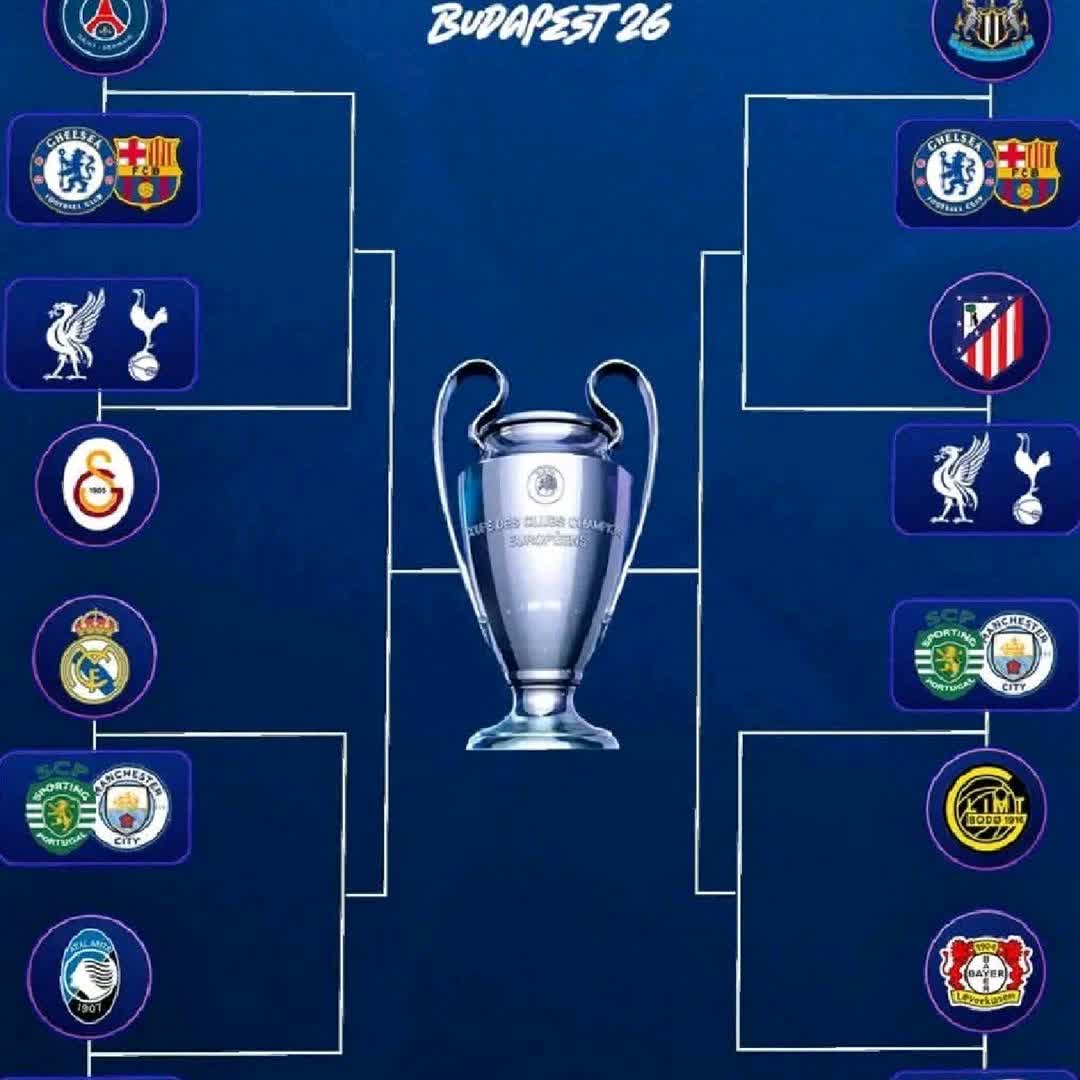 Post by Nuredin Seid: Championsleague round 16 premier league team 6 teams Liverpool city arsenal totnham Chelsea Newcastle #buzzer #viral...