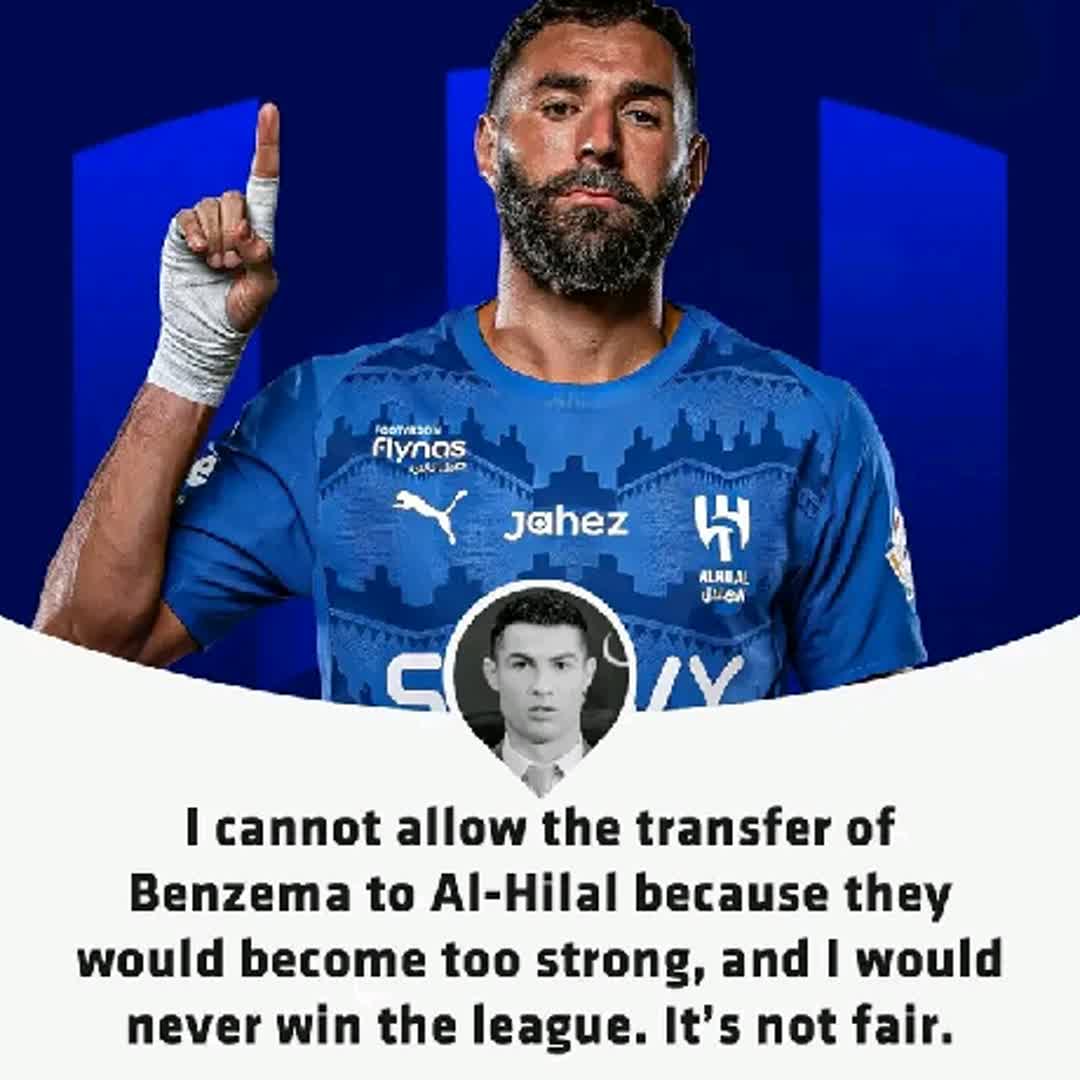 Post by Ogidi Kelvin: 🚨 BREAKING: Cristiano Ronaldo has opposed Karim Benzema’s move to Al-Hilal, believing it would damage fair...