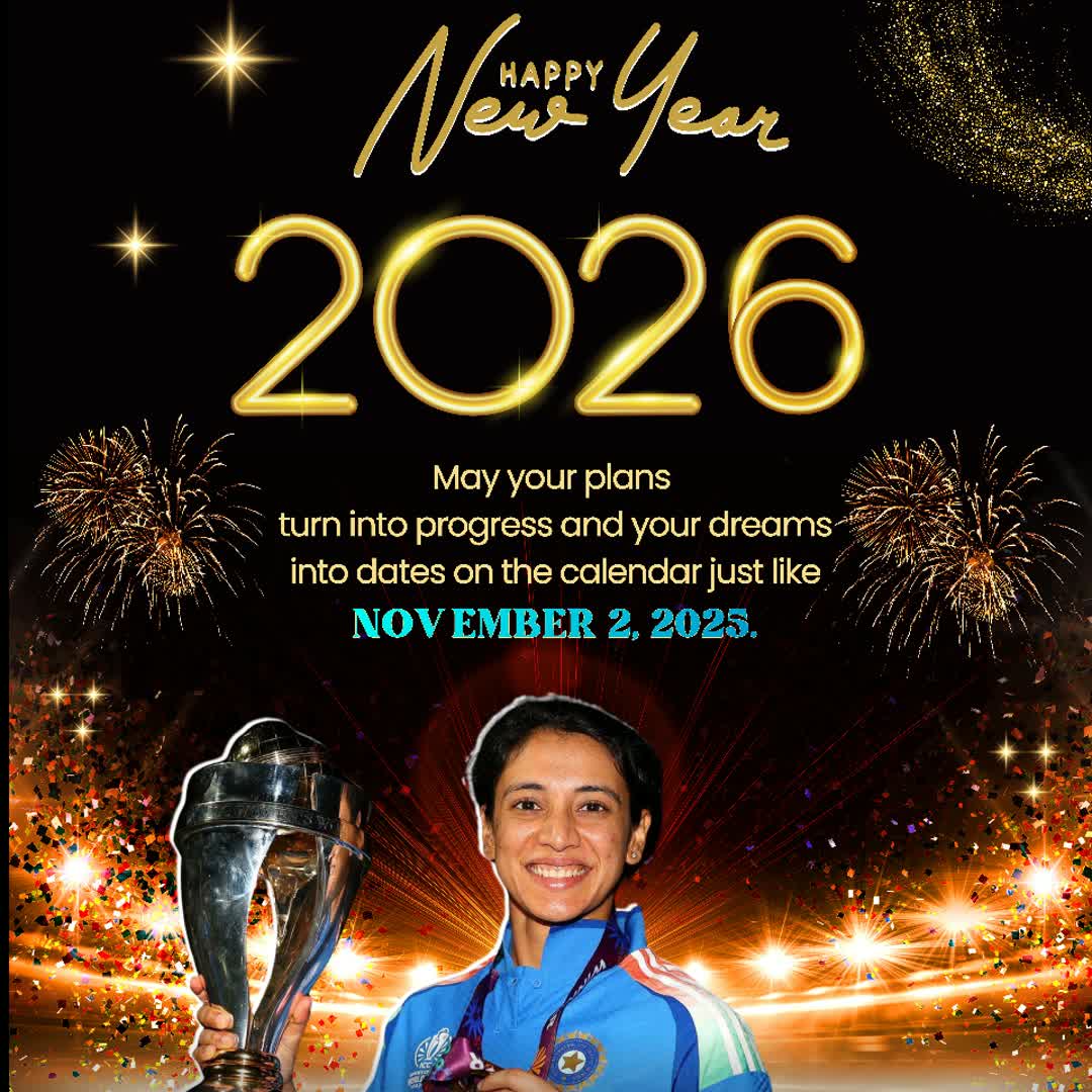 Post by CRICKET CANNON: New Year wishes from WORLD CHAMPIONS 🌟☺️🫶