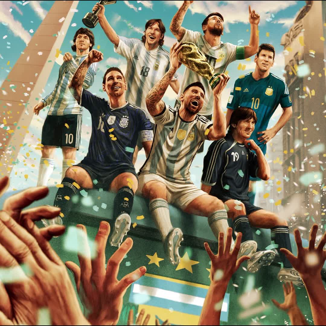 Post by ANWARUL Cartoon: An icon. An era. A legacy. Lionel Andrés Messi. 🇦🇷 #buzzer #viral #post #foryou #Football @krumaleisaac841...