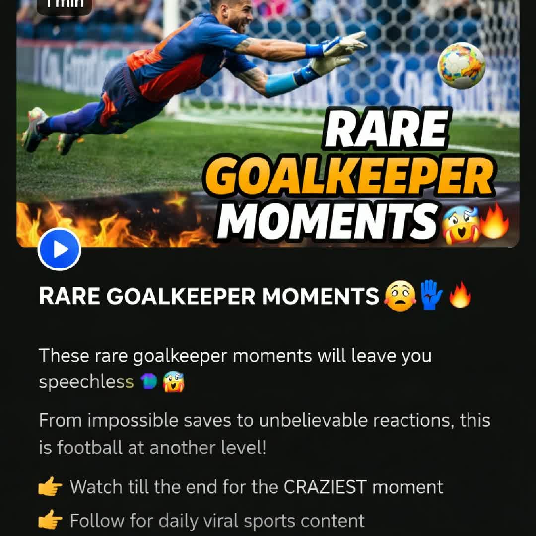 Post by Tseganeh Samuel Asebo: Rare Goalkeeper Moments 😳🧤🔥 These rare goalkeeper moments will leave you speechless 🧤😳 From impossible saves to...