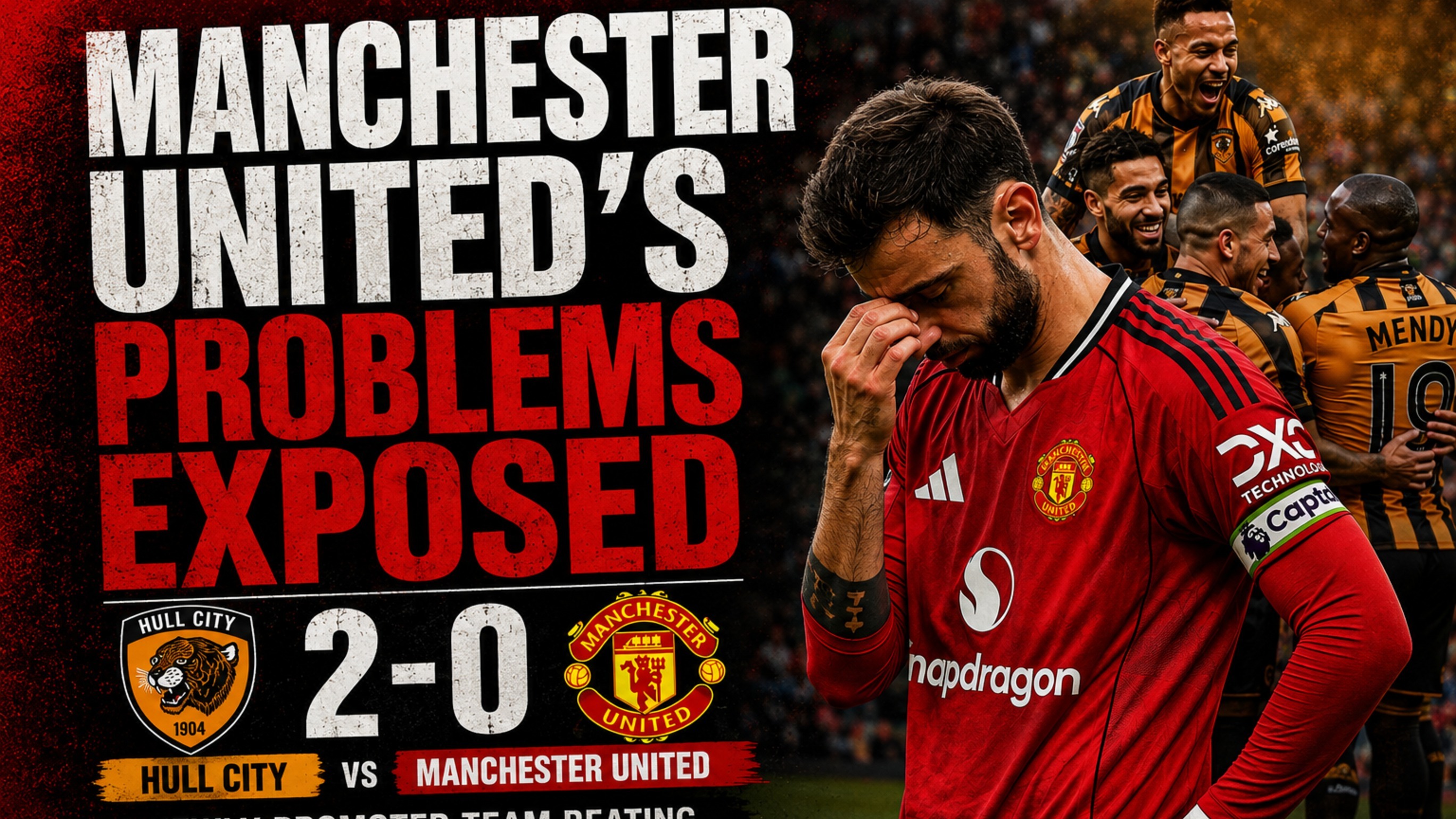 *A newly promoted team beating Manchester United 2-0 is too significant to dismiss as "just one game."*

Manchester United losing a football match is hardly unusual. Manchester United losing 2-0 to newly promoted Hull City, however, deserves closer examination.

United controlled much of the game, enjoying around 72% possession and registering 21 shots. Hull managed just eight attempts, yet scored twice. Both goals came from set pieces, exposing weaknesses that have been familiar to Manchester United supporters for some time.

## What Is the Problem With Manchester United Right Now?

Both Hull goals came from situations United should have handled better.

Semi Ajayi scored after United failed to clear a corner, while Nobel Mendy headed home from a free-kick delivered towards the back post. Hull didn't need to dominate the game. They simply needed to exploit United's defensive weaknesses twice.

That should worry Michael Carrick more than the final scoreline.

Manchester United have conceded six goals from corners since Carrick took permanent charge, with only four Premier League clubs conceding more during that period. Hull therefore didn't expose a completely new problem. They highlighted one that was already there.

## Why Is Manchester United Struggling?

The uncomfortable part is that United weren't statistically outplayed.

Their problem was what happened when Hull took away their preferred attacking spaces. Players such as Bryan Mbeumo, Matheus Cunha, Marcus Rashford, Benjamin Sesko and Bruno Fernandes are dangerous when they can attack space or exploit transitions.

Hull defended deep, stayed compact and forced United to find solutions in crowded areas.

United produced 1.81 expected goals but failed to score, illustrating the bigger problem: possession and chances mean little without an effective way to break down an organised defence.

Manchester United aren't struggling because they lack talented players. They're struggling because that talent hasn't consistently translated into a coherent team.

Against opponents who leave space, United can be dangerous. Against a disciplined low block, they still need a reliable Plan B.

## What Led to Manchester United's Downfall?

The Hull defeat didn't come completely out of nowhere.

United's preseason was inconsistent, although injuries, squad rotation and experimentation provided some explanation. At the same time, optimism around Carrick was justified after an impressive finish to last season, including victories over Manchester City and Arsenal and Champions League qualification.

That's why this defeat feels more like a reality check than a disaster.

Manchester United's post-Sir Alex Ferguson problems have rarely been about a lack of talent. Managerial turnover, inconsistent recruitment and the failure to establish a lasting identity have repeatedly prevented talented squads from becoming consistently successful teams.

Hull simply reminded everyone that some of those problems remain.

## Can Manchester United Come Back?

One result doesn't define a season, and United still have enough quality to recover. Bruno Fernandes remains a genuine difference-maker, while the squad possesses plenty of attacking talent.

But the response matters.

Set-piece defending can be improved and attacking patterns can become more effective. United cannot afford the match with Hull to become the first chapter of another familiar story.

Manchester United's comeback is not over. They've simply shown how much work is still left to do.