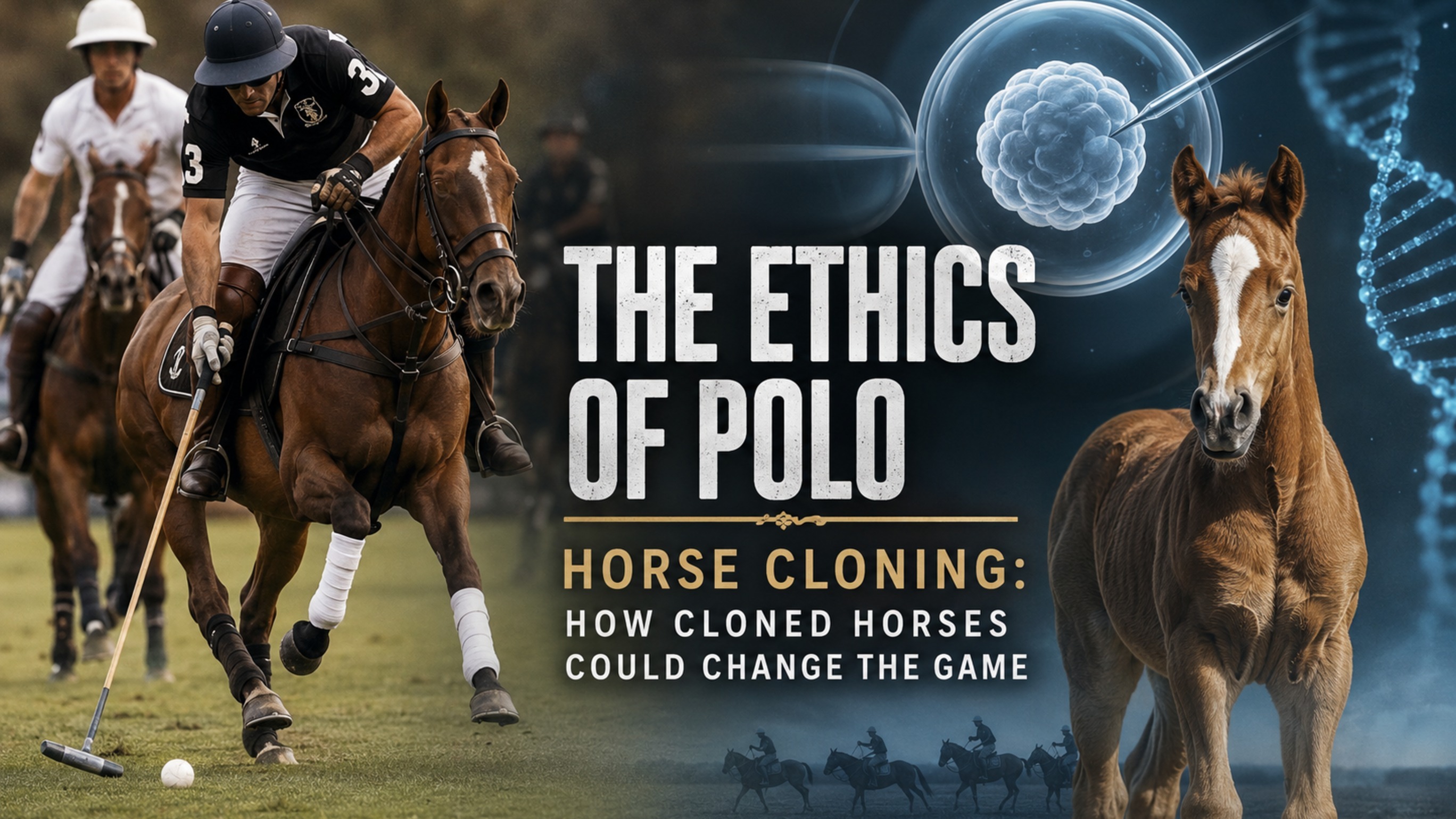 Polo has always been called the "Sport of kings". Now it might become the "Sport of clones".

In 2016, Adolfo Cambiaso rode six horses in the Argentine Open final that were genetic copies of one legendary mare, Cuartetera. It was a remarkable sight — and one that raised an uncomfortable question: **if you can clone a champion, should you?**

## It All Began With the Loss of a Champion

Cambiaso's champion polo horse Aiken Cura suffered a serious leg injury during the 2006 Palermo final and was put down in early 2007. Before his death, however, skin cells were collected and frozen.

That decision eventually led to one of polo's first successful horse cloning projects. Cambiaso later partnered with businessman Alan Meeker and Argentine entrepreneur Ernesto Gutiérrez, turning cloning into a business and using the technology on Cuartetera.

The results were impressive. One Cuartetera clone sold for $800,000 in 2010. More importantly, polo ponies cloning gave Cambiaso access to the genetics of a proven champion long after the original horse's competitive career ended.

## How Cloning Could Change Polo

Cloning cannot bring a horse's prime back to life. A clone is a new animal, shaped by its own environment, training and experiences. But it gives breeders another chance to work with the genetics of an exceptional horse.

That is already changing elite polo. Instead of relying on one extraordinary horse, players can build a string of horses descended from the same proven genetics.

## Is Horse Welfare at Risk?

The biggest problem is what happens behind the scenes.

A 2018 review in *Equine Veterinary Education* concluded that health and welfare concerns make equine cloning ethically problematic. Cloning can involve pregnancy and birth complications, and some cloned foals require intensive veterinary care.

But the science is not completely one-sided. Researchers have also found that some welfare problems seen in cloned livestock appear less significant in horses. More research is needed before the risks can be fully understood.

That leaves a difficult ethical question: is creating an elite athlete for human entertainment worth the potential risks of cloning?

## What Does the FEI Say About Cloned Horses?

The FEI originally banned cloned horses from international competition in 2007 because of fair-play concerns. In 2012, it reversed that decision and allowed clones and their offspring to compete.

The FEI argued that identical genetics do not guarantee identical performance. Training, nutrition, environment and the relationship between horse and rider all matter.

## Do Cloned Horses Have a Future in Competitions?

Polo has already shown that cloned horses can compete at the highest level. The next frontier could be gene editing, which would allow scientists to change genes rather than simply copy them.

Polo horse cloning has already forced polo to ask whether copying a champion is ethical. Gene editing could make that question even harder: what happens when we stop copying great horses and start trying to improve them?