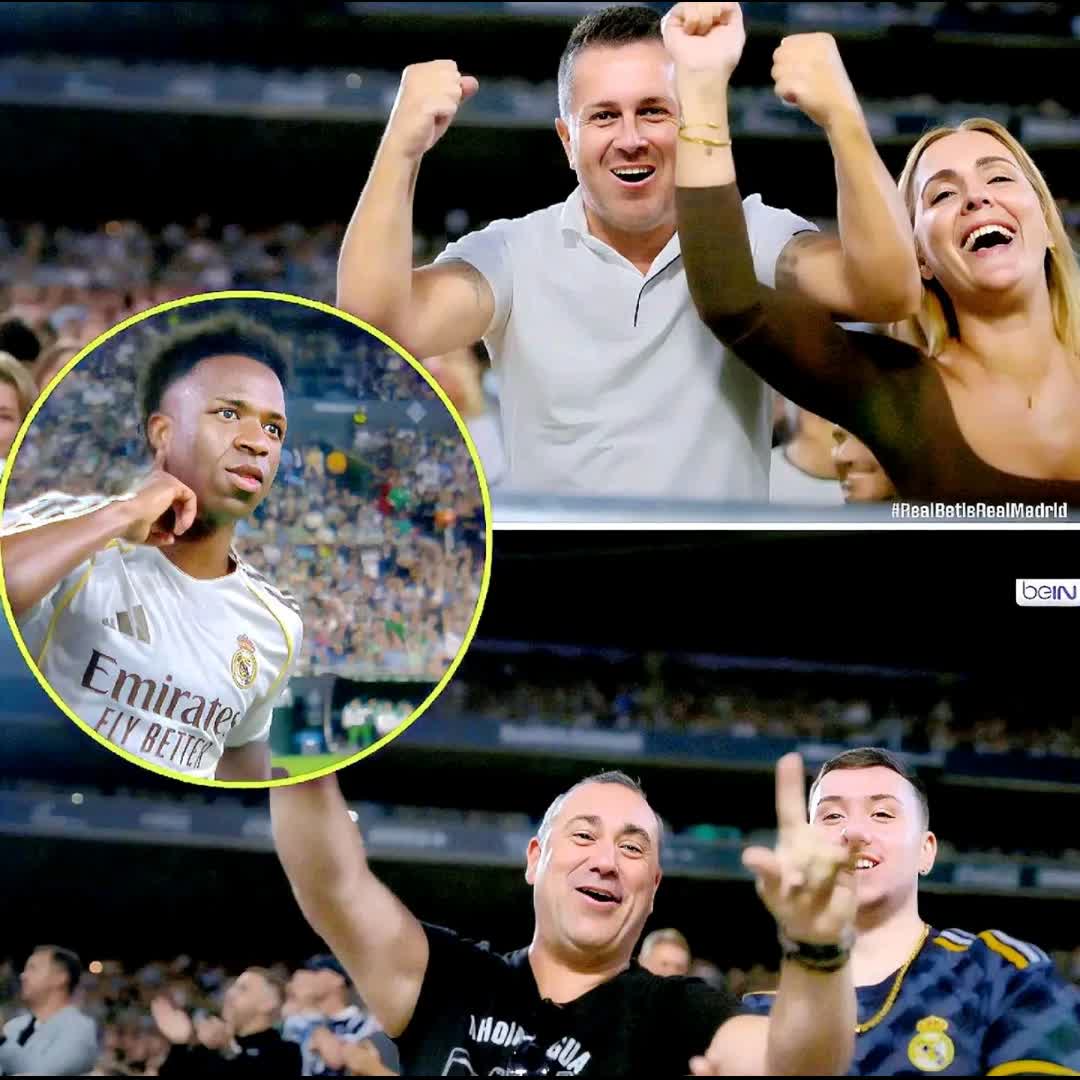 Post by Polo King: 🚨🔥 𝐌𝐀𝐃𝐑𝐈𝐃 𝐅𝐀𝐍𝐒 𝐄𝐗𝐏𝐋𝐎𝐃𝐄! After the goal, Real Madrid fans go wild for Vinícius Júnior 🤯👏 Pure...
