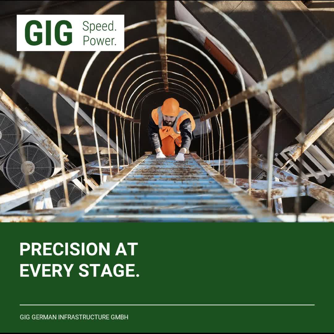 Post by GIG German Infrastructure: Precision at every stage. From initial planning through final acceptance, GIG coordinates the complete project...