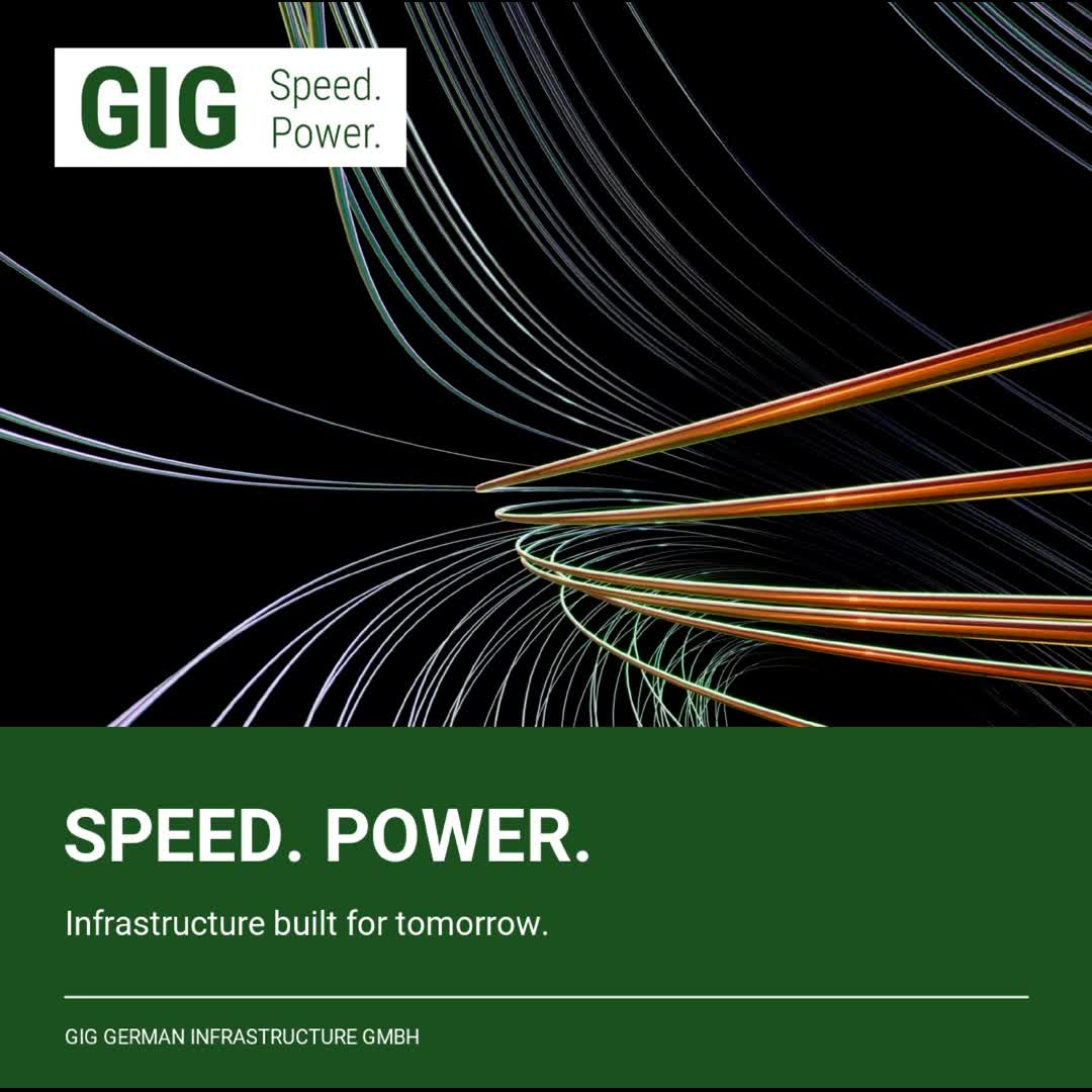 Post by GIG German Infrastructure: Speed. Power. Infrastructure built for tomorrow. GIG German Infrastructure plans, builds and operates modern...