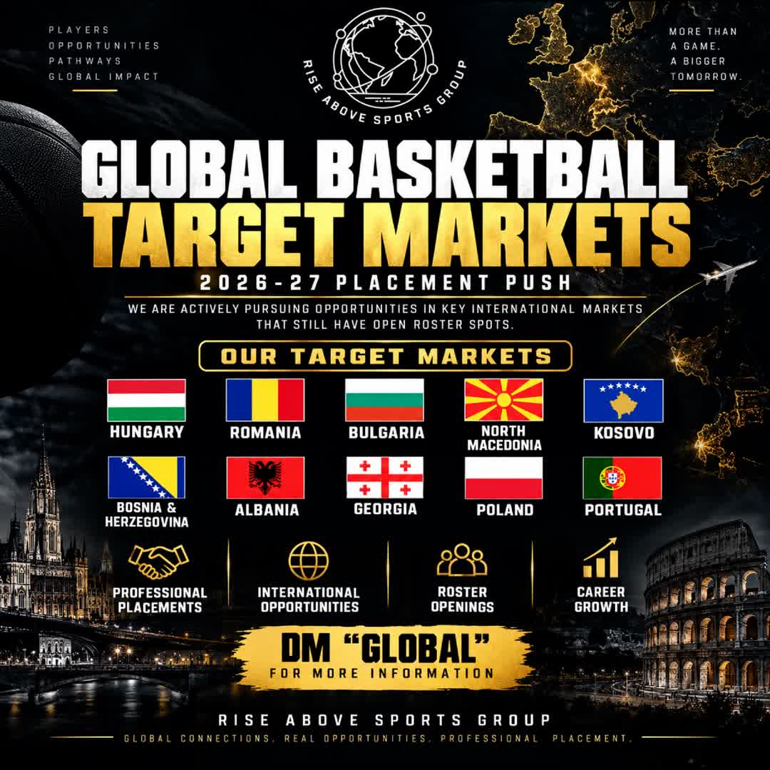 Post by Rise Above: 🌍🏀 GLOBAL BASKETBALL OPPORTUNITIES Rise Above Sports Group is actively targeting markets that still have...