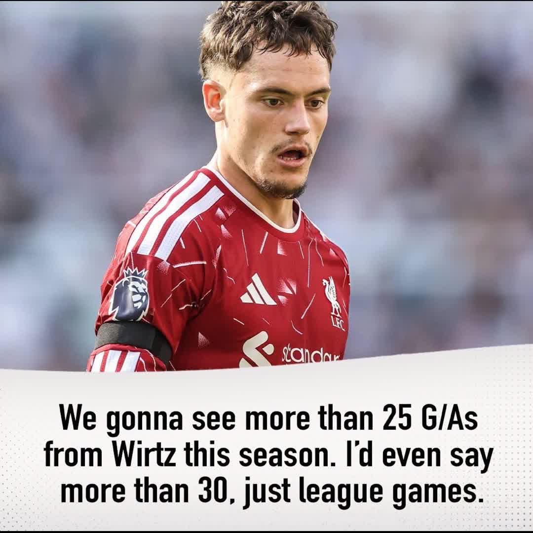 Post by De United Sport News: 'Florian Wirtz will get 30 goal contributions in the league this season' 🤔 #buzzer #fyp #sports #football #trending...