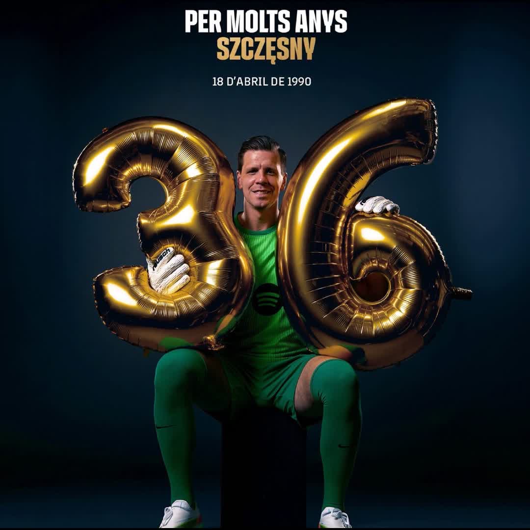 Post by narmin Ali: Happy birthday to the one and only, Tek! 🎂🫶 Per molt anys, Szczęsny! 🎁 ¡Feliz cumple, Tek! 🎉