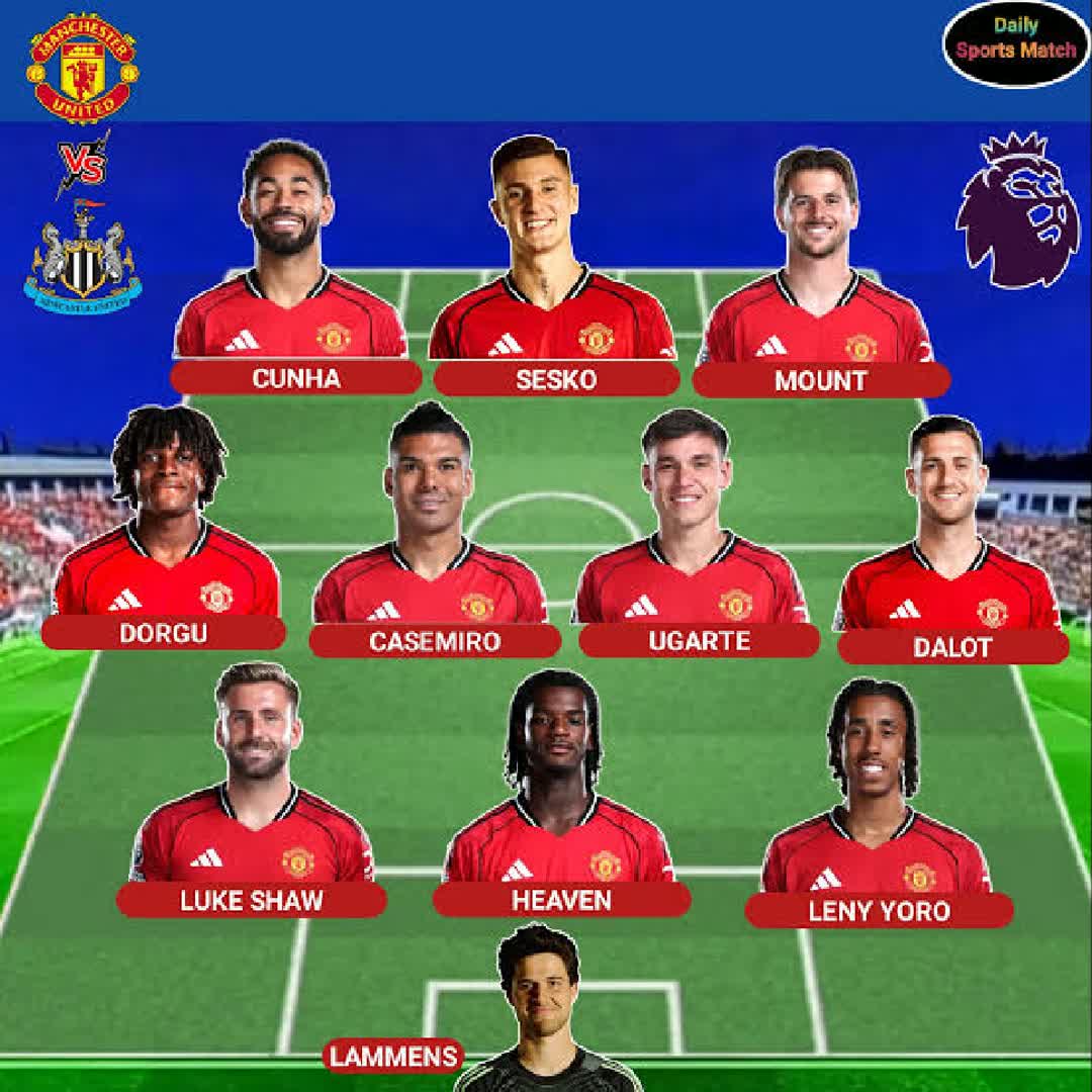 Post by Emu 19: Manchisterunited team for the game with Newcastleunited @abelt5911 @abi218 @girmamered161 @bilo21 @nahomz...