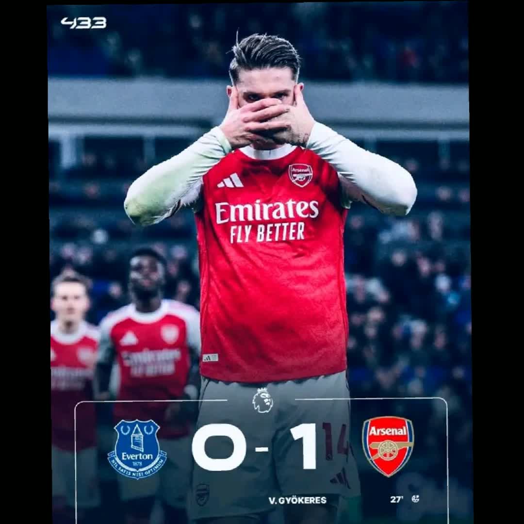 Post by ውብ እግርኳስ+: Everton 0 - 1 Arsenal V.Gyokeres 27' @yosephasefa7 @alemayehulante @mesayderese2017 @yung.avel @dagim27 @yirga...