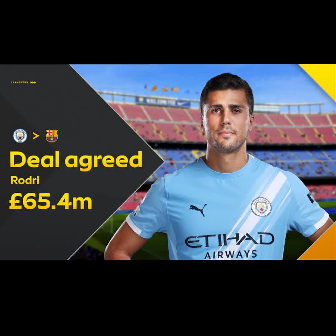 Post by Ahsan Jabbar: Barcelona have agreed a deal to sign Spain captain Rodri from Manchester City for about £65m The 30-year-old, who...
