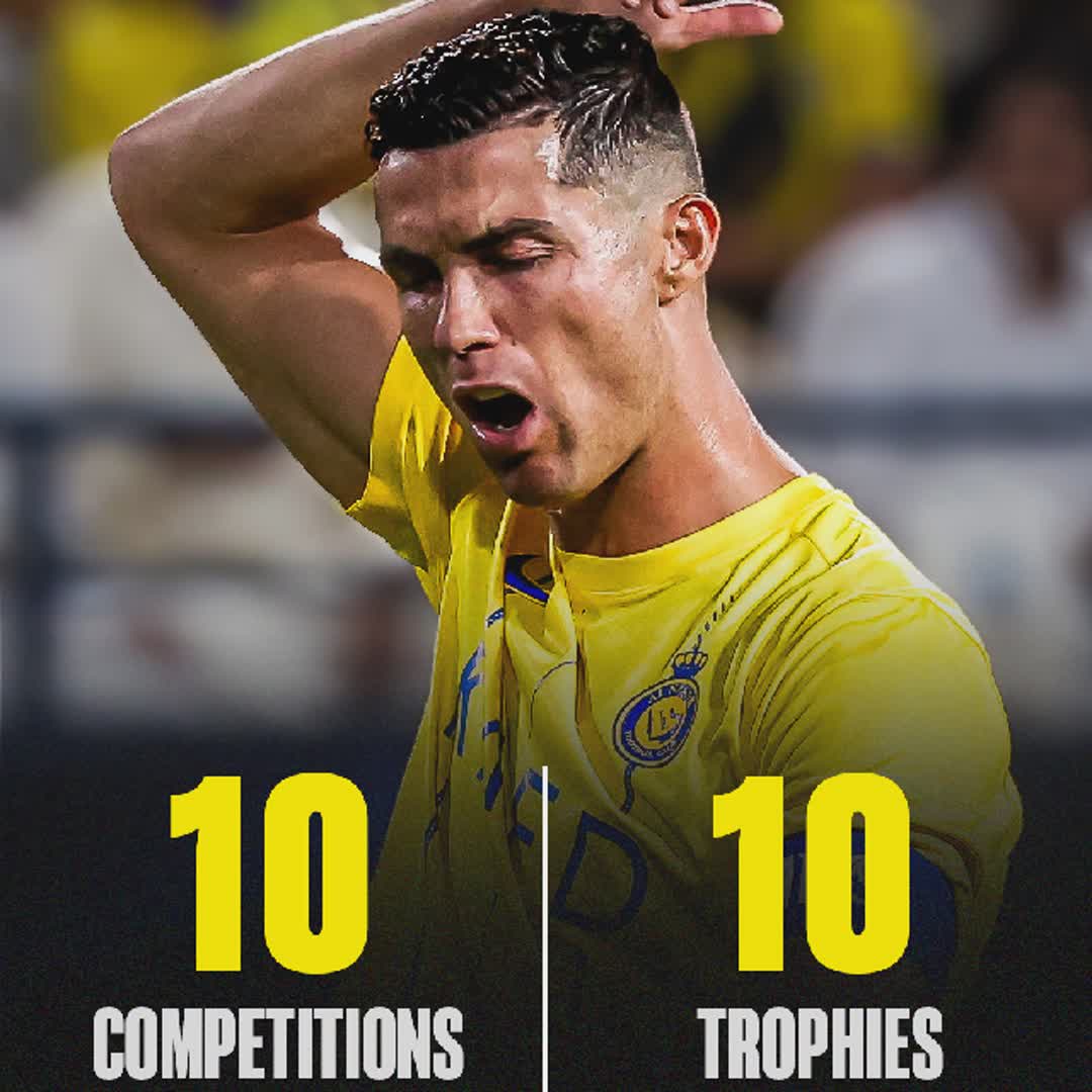 Post by Ajmot Mia: 🚨| BREAKING: Ronaldo has now lost 10 trophies in a row with Al Nassr.😳 @rockpop @takalani @chelskie04...