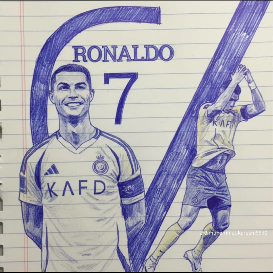 Post by Francisco Billionz: Ronaldo Art... #Game #trending #soccer #buzzer_fan_official #football #Daily #sports #fyp #viral #buzzer...