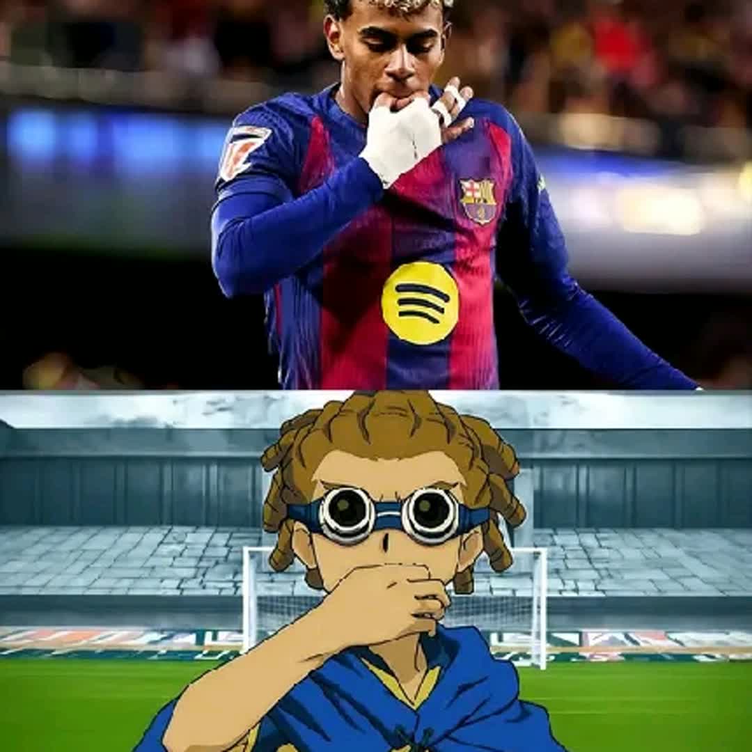 Post by Visca Barca: Lamine Yamal’s celebration is inspired by Jude Sharp from Inazuma Eleven. 🤙🔥 @siedomohmmed776 @jahlud @teklebayisa...