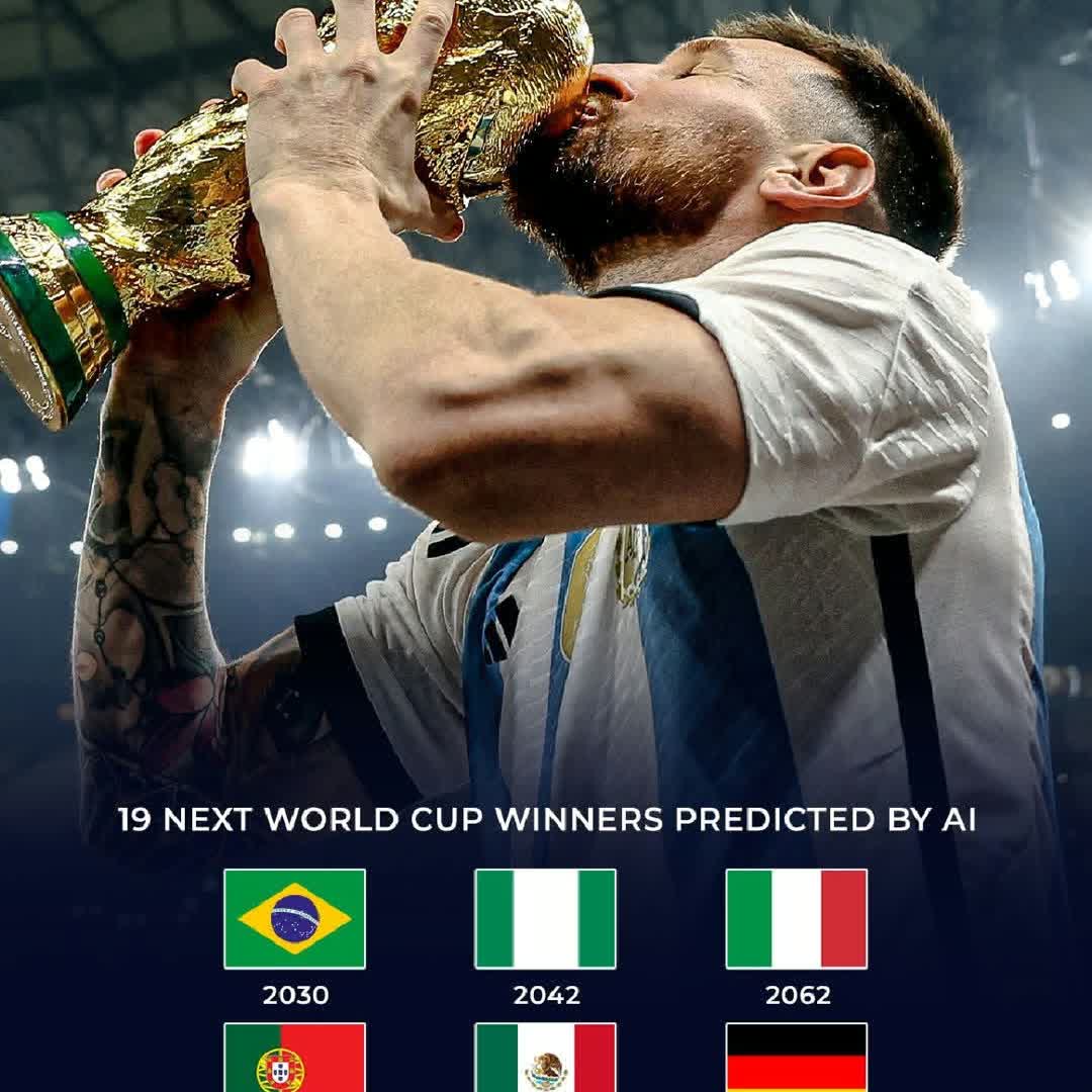Post by King King: AI has predicted every World Cup winner for the remainder of the century - and it’s made some wild calls 😮🏆 Read...