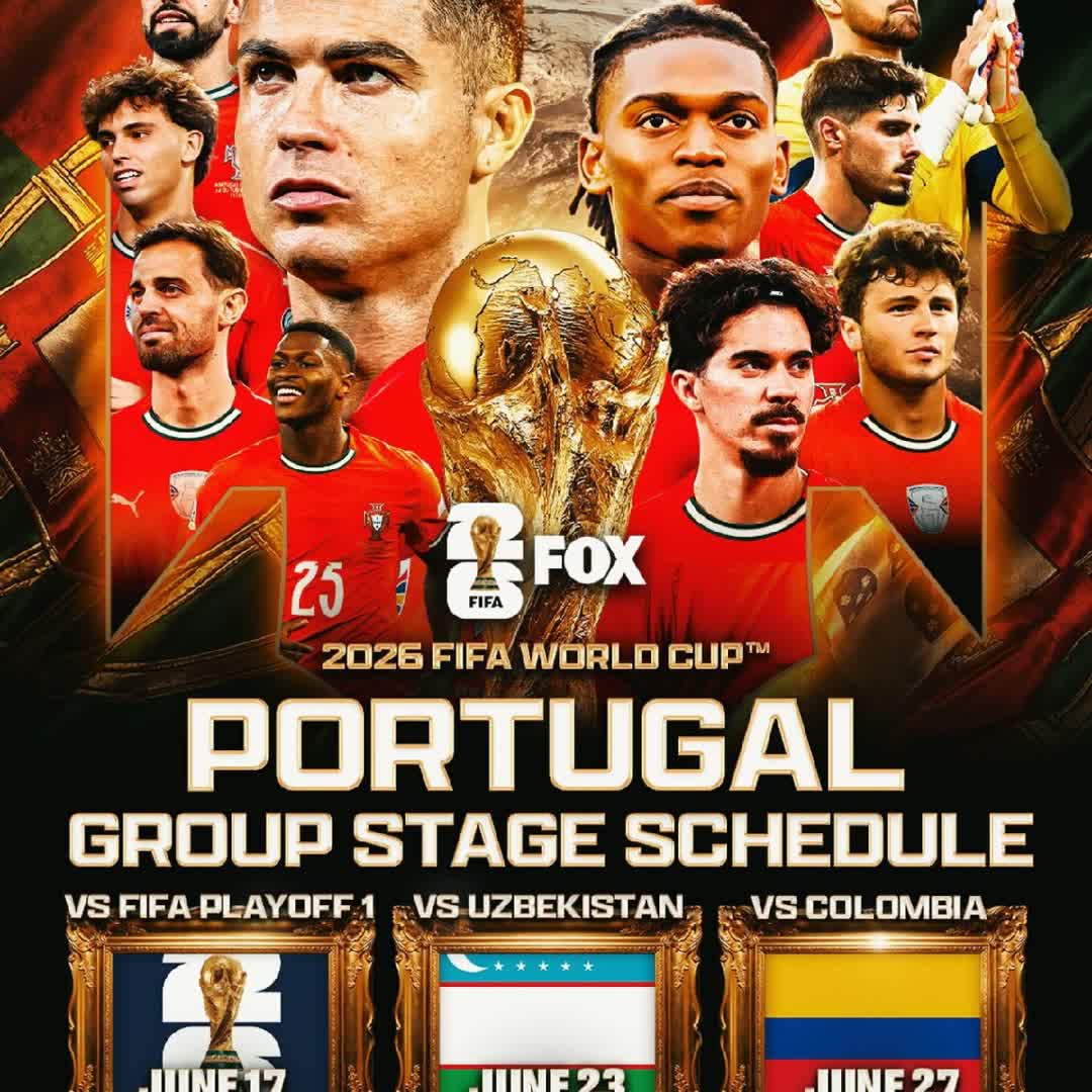 Post by King King: THE GROUP STAGE TIMES ARE SET FOR PORTUGAL 🇵🇹 Here is when @portugal will be playing in the 2026 FIFA World Cup!...