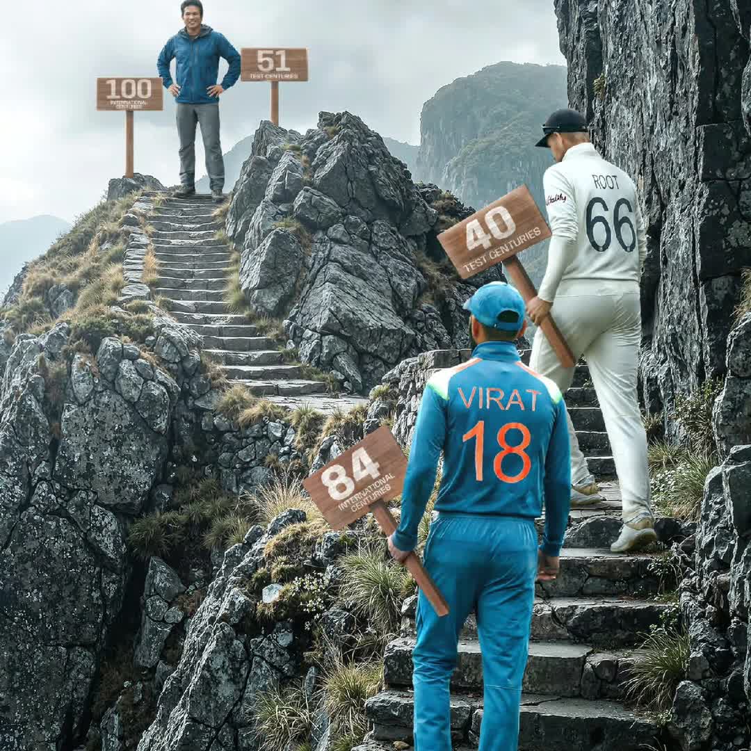 Post by King King: Virat Kohli & Joe Root are climbing towards Sachin Tendulkar's legendary records 🏔️🐐 Which one of them has the...