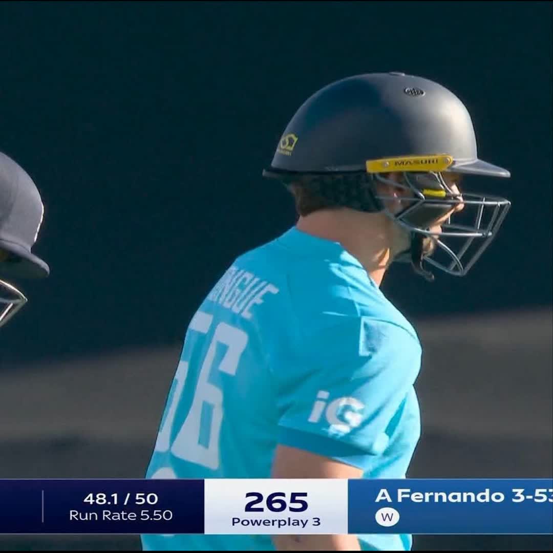 Post by Faria Jahan: In the first ODI, Sri Lanka bowled England out for 265 runs. Sri Lanka need 266 runs in 50 overs to win! 💥 #buzzer...
