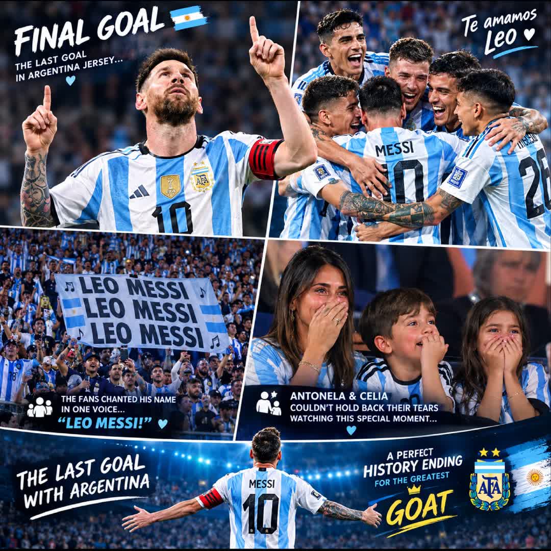 Post by Melkamu Asmare: 🚨🇦🇷 ሊዮኔል ሜሲ — ፍፁም የታሪክ ፍፃሜ! 🐐❤️ ከአርጀንቲና ማልያ ጋር ባደረገው የመሰናበቻ ጨዋታ ጎል ካስቆጠረ በኋላ፣ የቡድን አጋሮቹ በደስታ ወደ እሱ በመሮጥ አቅፈውታል።...