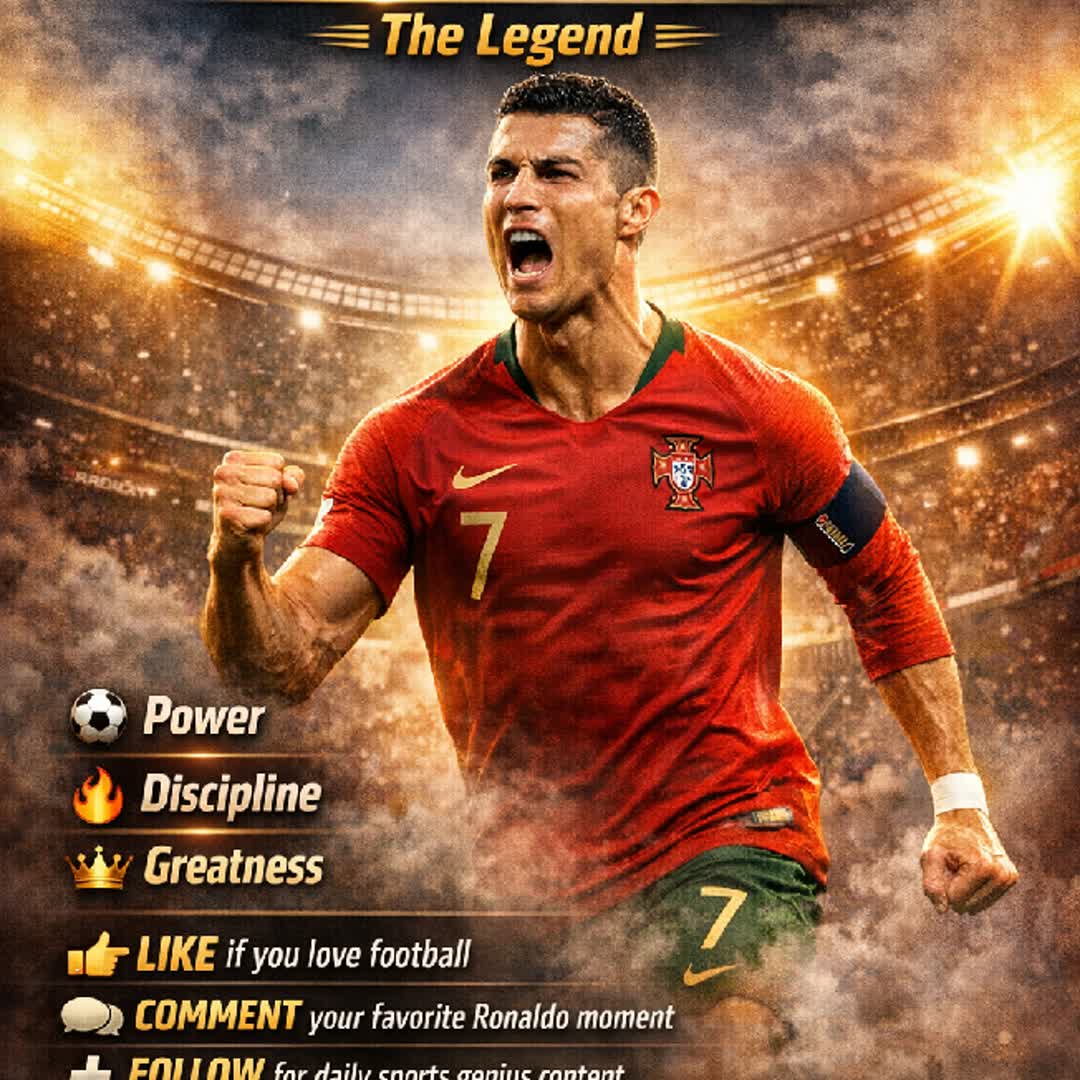 Post by thrivelife12 °: #Follow_ me for daily sports genius content #Like_ if you love football #comment_your favorite Ronaldo moment...
