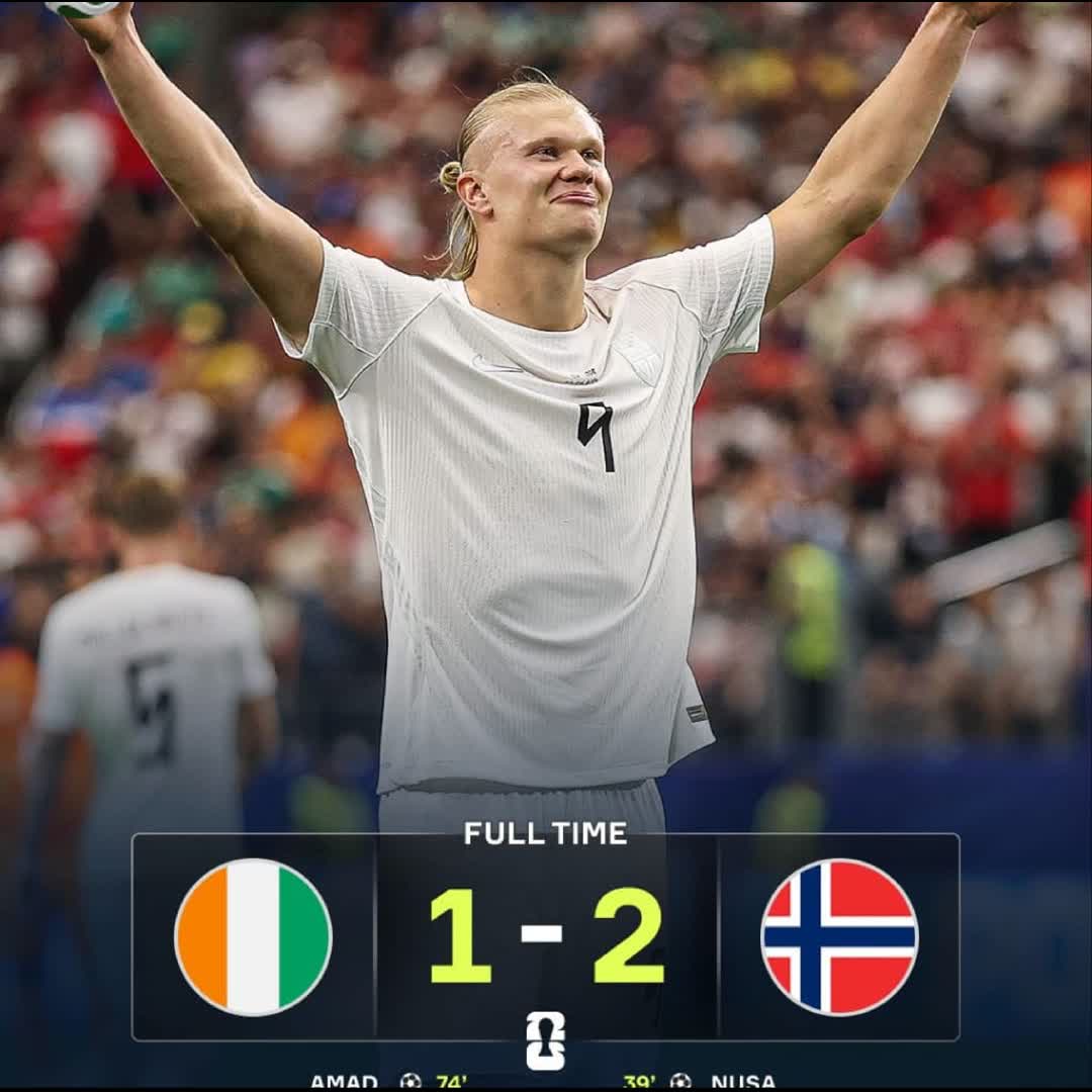 Post by Truth Official: NORWAY ARE INTO THE LAST 16! 💥 A late Erling Haaland winner seals victory over Ivory Coast who exit the tournament...
