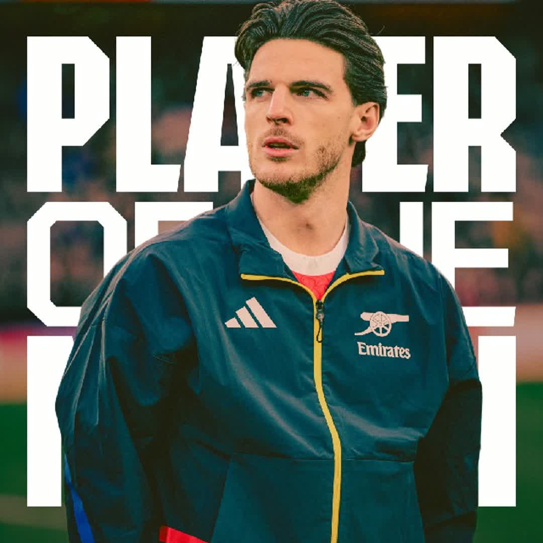 Post by Mariam Jimoh: The engine room ⛽️ Declan Rice is today's Player of the Match 👏
