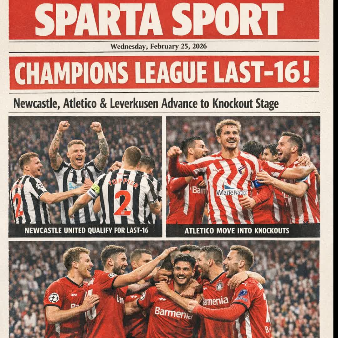 Post by SPARTA SPORTS: 🔥 Champions League drama delivered! Newcastle, Atlético Madrid, and Leverkusen power through with big performances...