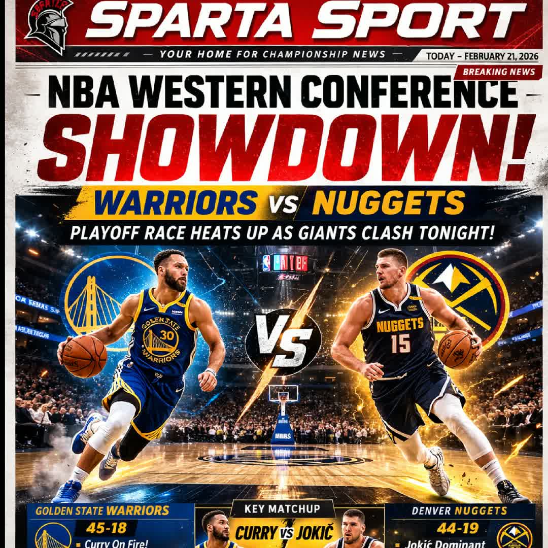 Post by SPARTA SPORTS: 🔥🏀 Western Conference Showdown! The Golden State Warriors face off against the Denver Nuggets in a high-stakes...