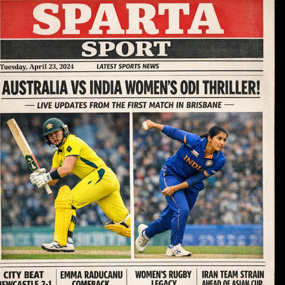 Post by SPARTA SPORTS: Australia 🇦🇺 vs India 🇮🇳 Women’s ODI brings the heat in Brisbane! 🏏🔥 Big moments, fierce competition, and live...