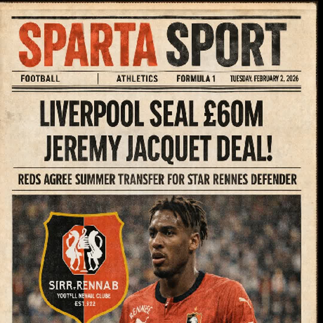 Post by SPARTA SPORTS: ⚽🔥 Big transfer alert! Liverpool have secured a £60M deal for Rennes defender Jeremy Jacquet, set to join the Reds...