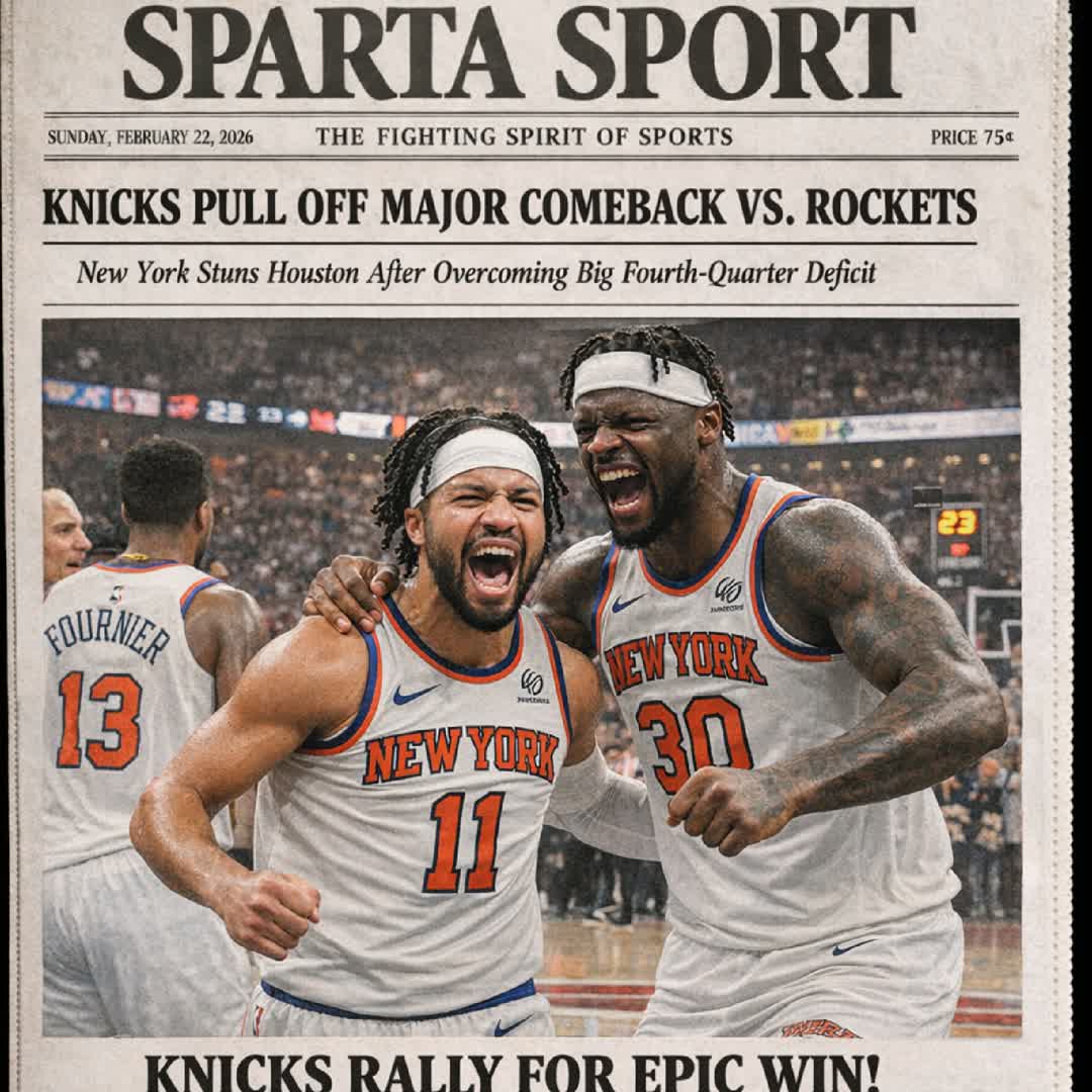 Post by SPARTA SPORTS: 🔥 New York Knicks deliver a heart-stopping comeback, wiping out a massive fourth-quarter deficit to defeat the...