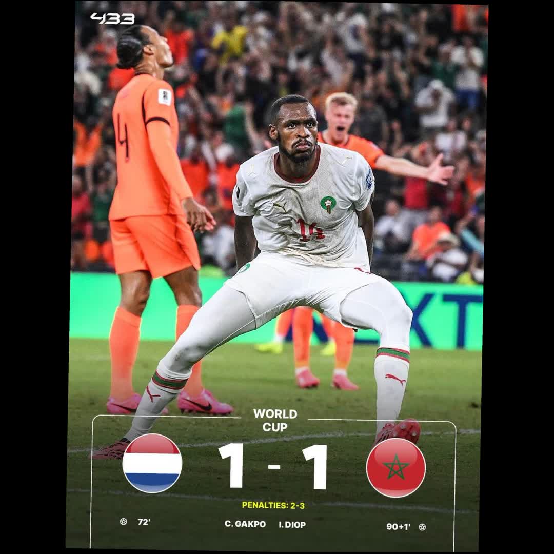 Post by Abdulmumini Abdullahi: MOROCCO INTO THE ROUND OF 16 AFTER PENALTIES 🦁🇲🇦