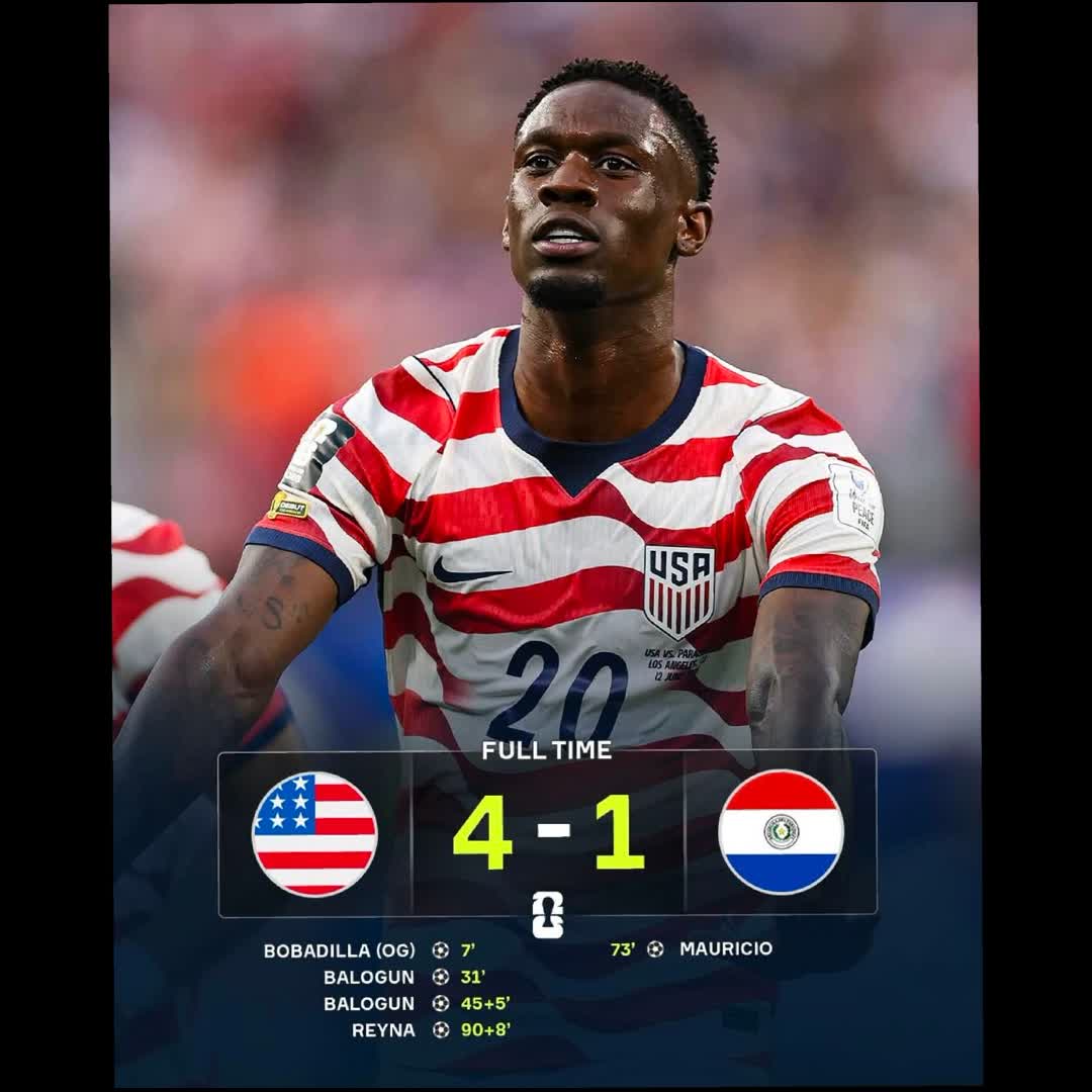 Post by Abdulmumini Abdullahi: The USA start the World Cup with a HUGE win 🔥🇺🇸