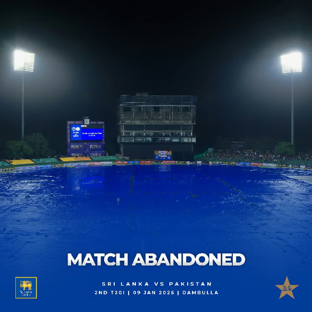 Post by World Sports: Sri Lanka - Pakistan 2nd T20 match abandoned due to rain.. 🏏🏆️😭 #worldsports #foryou...