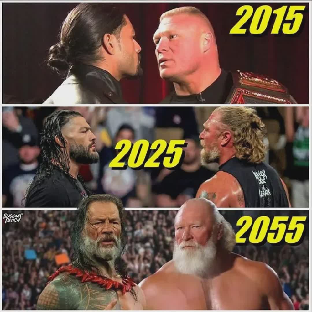 Post by OKAFOR JUSTICE: Brock and Roman. How they look 2015 to 2055 @sportx @football.fams @saina34904 @mamogoboangela @hotbancsports...