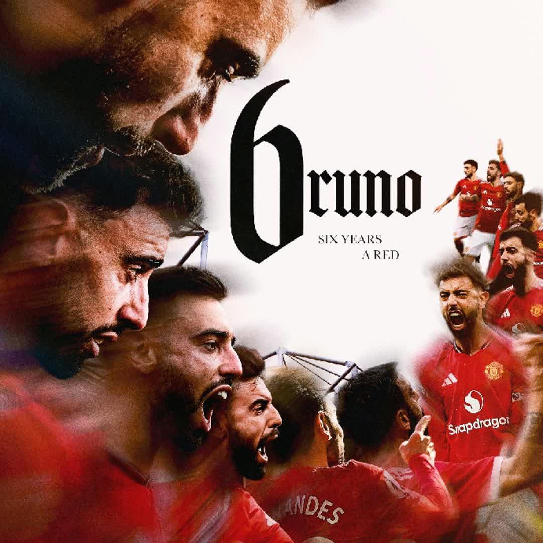 Post by KING ELITE FOOTBALL: 6️⃣ years of Bruno! 🙌 Leave a ❤️ for MU captain #buzzer #viral #fyp #sports #Daily #buzzer_fan_official #football...
