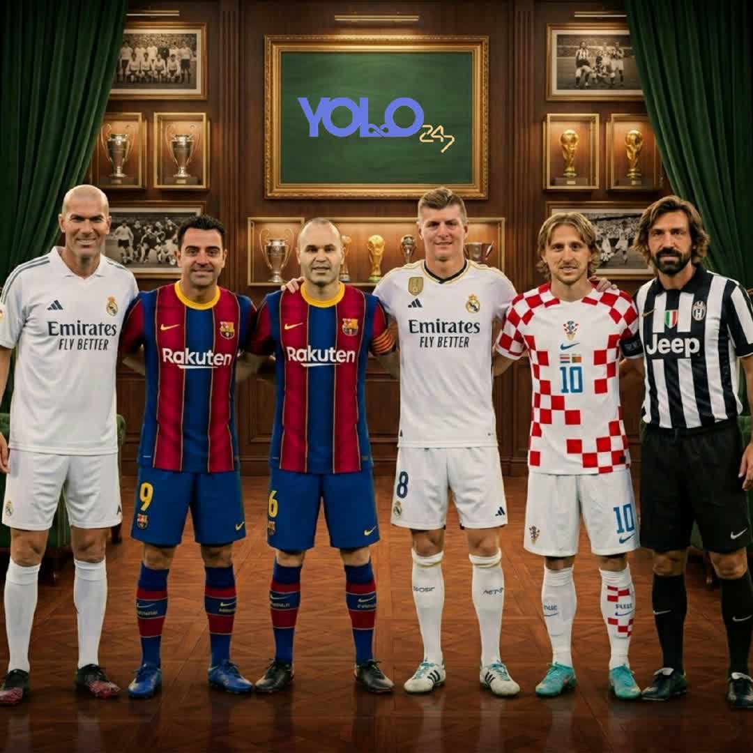 Post by KING ELITE FOOTBALL: _*Who do you think is the BEST midfielder of all time? 🤔*_ ⚽ Zidane 🩵 ⚽ Xavi 🔥 ⚽ Iniesta 💙 ⚽ Modric ❤️ ⚽ Pirlo...