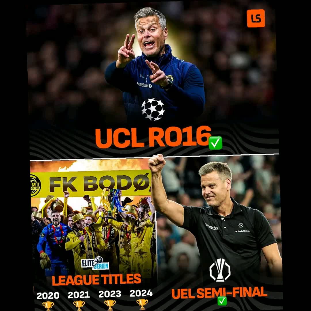 Post by Sisay Belete: 👏 Bodø/Glimt manager Kjetil Knutsen: ◉ Won their 1st league title... then 3 more 🏆 ◉ Led them to 1st Europa League...