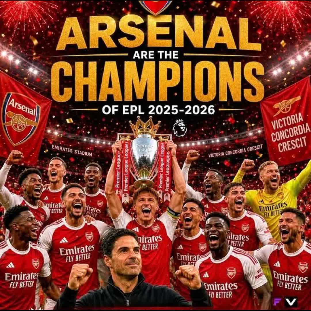 Post by Me lo: Champions🥰🥰 ⚽️⚽️⚽️Gunners🎉🎉⚽️⚽️⚽️