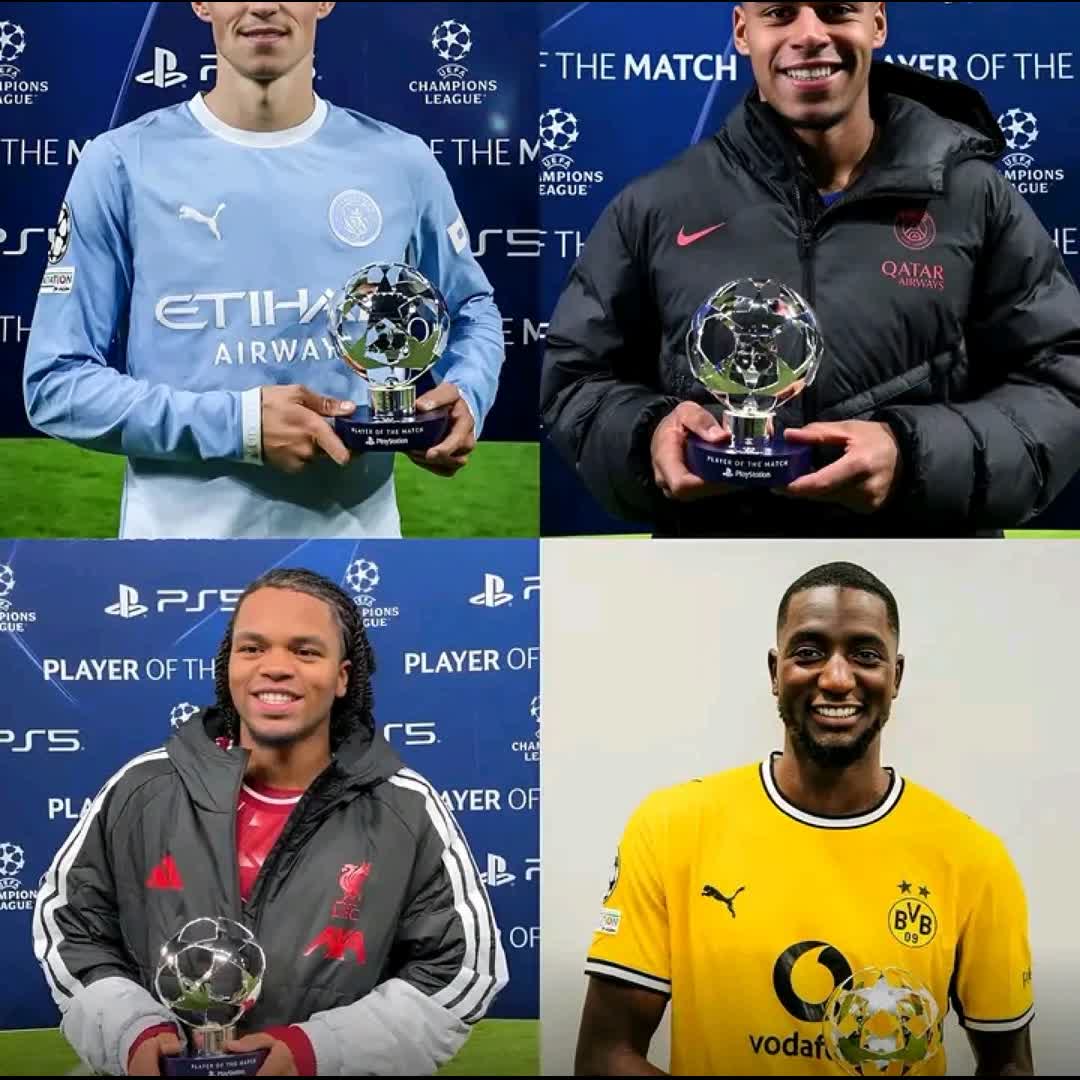 Post by krumaleisaac841 Igho: 🏆⭐️ Tonight’s Champions League Players of the Match: 🏴󠁧󠁢󠁥󠁮󠁧󠁿 Phil Foden 🇫🇷 Désiré Doué 🏴󠁧󠁢󠁥󠁮󠁧󠁿 Rio...