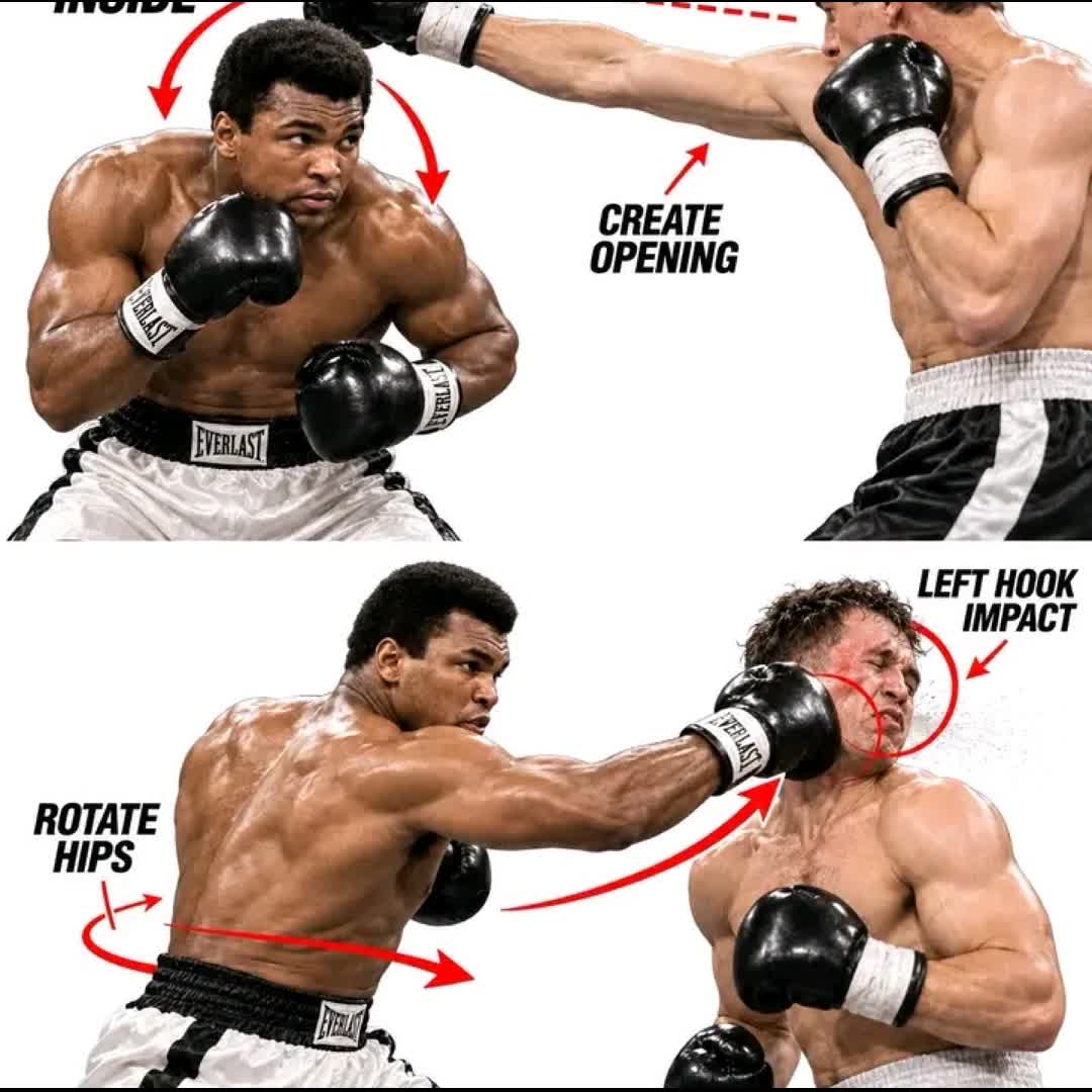 Post by krumaleisaac841 Igho: ALI DIDN’T JUST MAKE YOU MISS — HE MADE YOU PAY FOR IT. 🥶🥊 Slip inside. Create the opening. Rotate the hips. Fire...