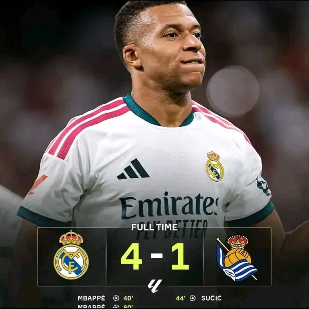 Post by krumaleisaac841 Igho: Kylian Mbampe Hatrick Powers Real Madrid ahead,Tothenham too hot for their counterpart, Newcastle wins,Fernabache...