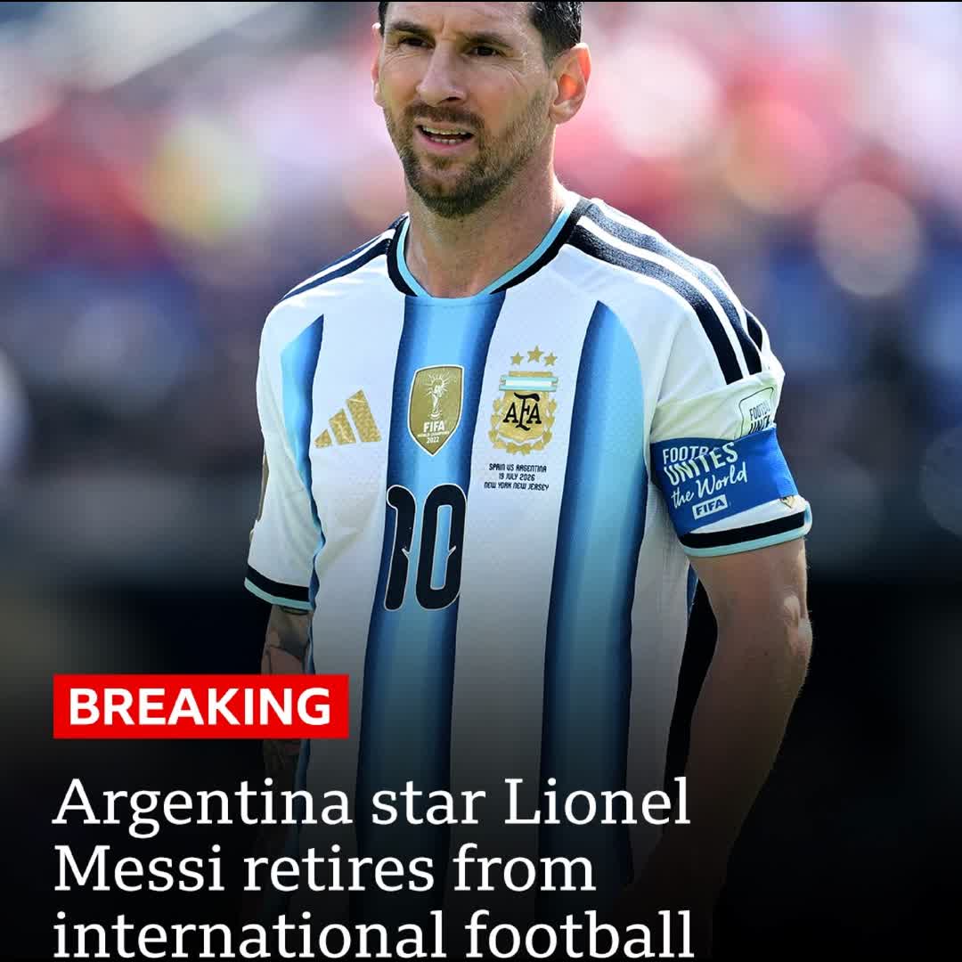 Post by Pizz Michael: Argentina great Lionel Messi has announced his retirement from international football. @zoomfx @betselot...