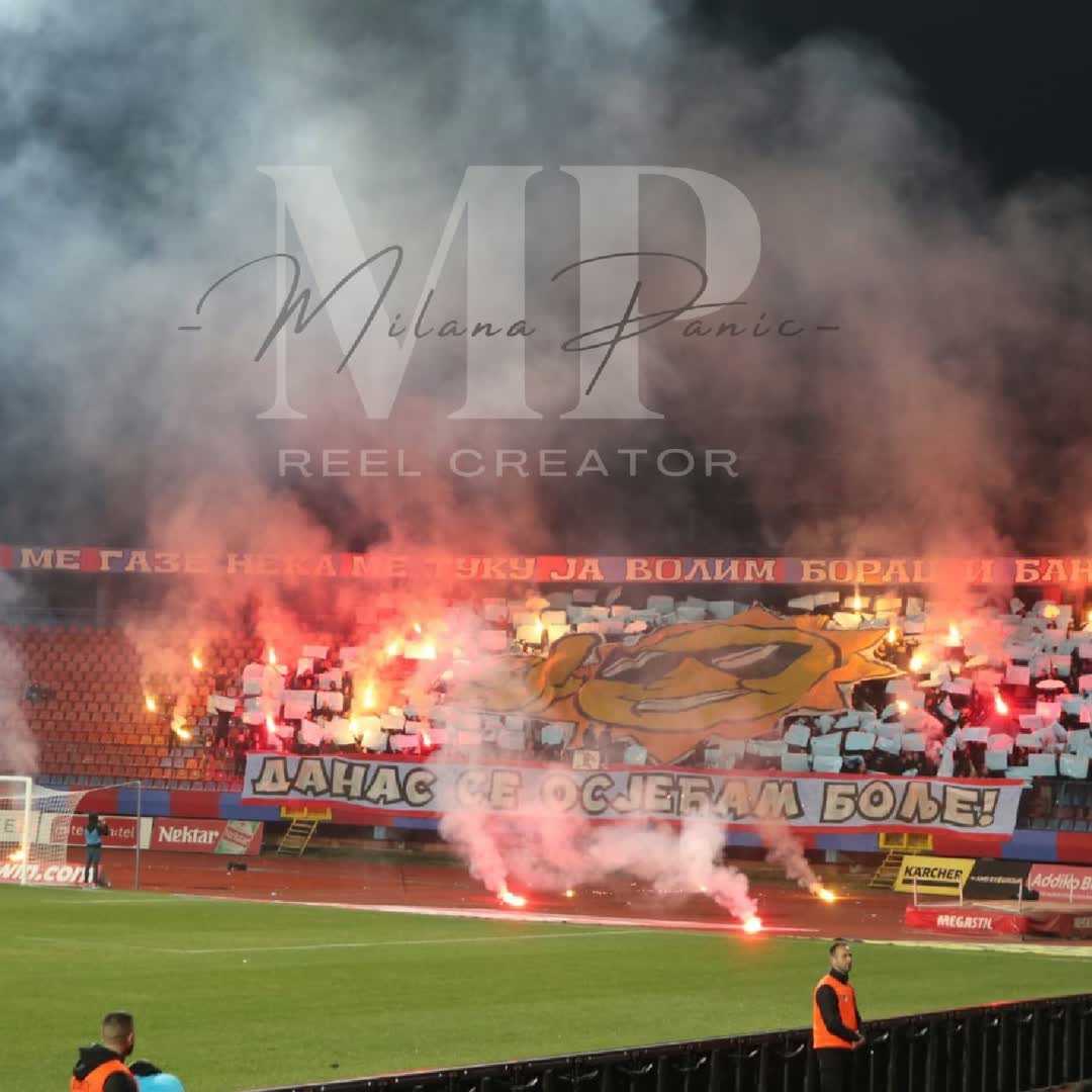 Post by Milana Panić: Smoke, chants, and pure madness in the stands 🔥⚽ Lešinari bringing unreal energy to the pitch. This isn’t just...