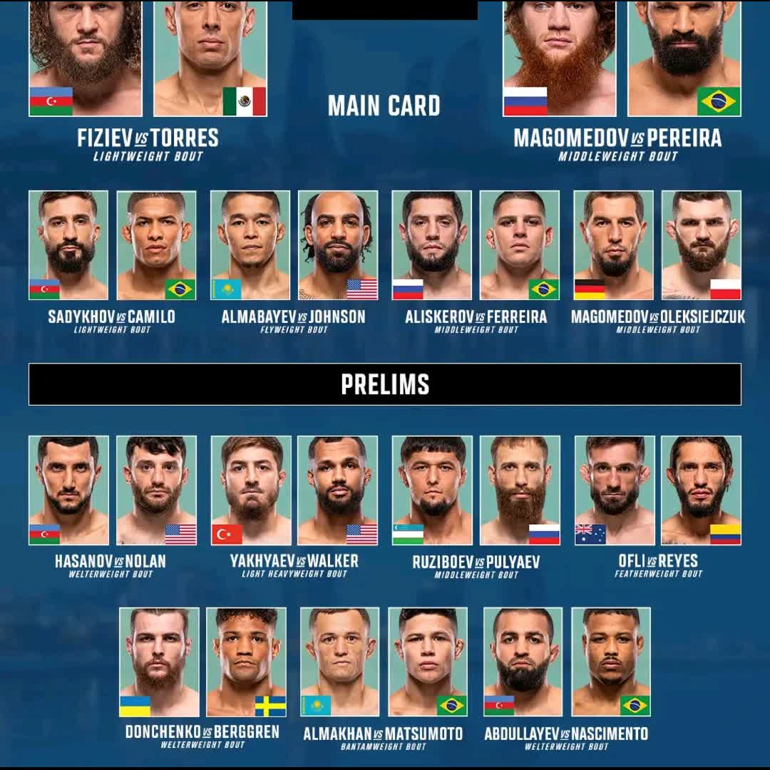 Post by Hassen H: 🚨 𝗦𝗣𝗘𝗖𝗜𝗔𝗟 𝗦𝗧𝗔𝗥𝗧 𝗧𝗜𝗠𝗘 𝗔𝗟𝗘𝗥𝗧! 🚨 #UFCBaku prelims will be kicking off tonight at 9PM SGT and...