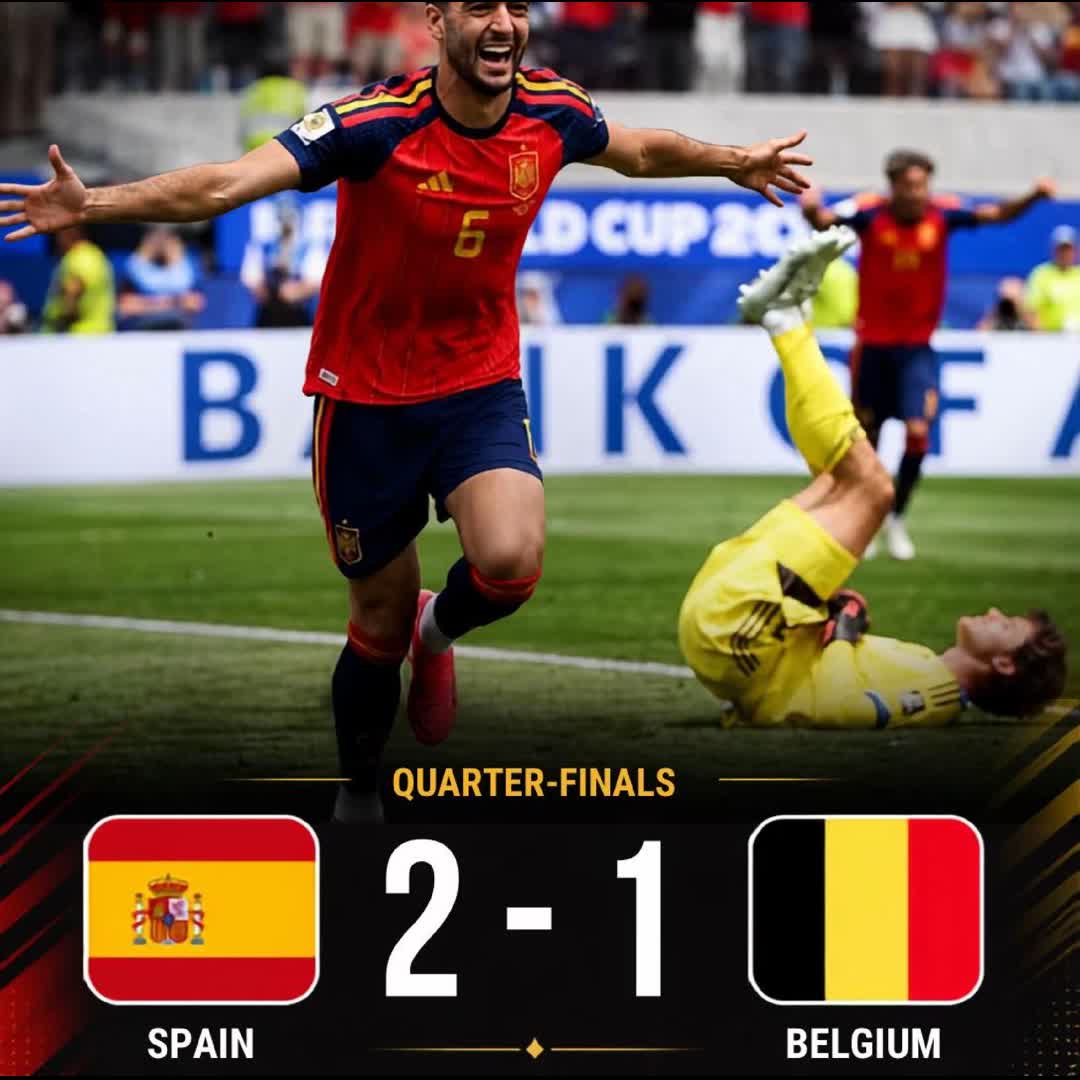 Post by Hassen H: 📝 Match Report: Spain Edge Belgium 2-1 to Book World Cup Semifinal Showdown A dramatic **88th-minute winner** from...
