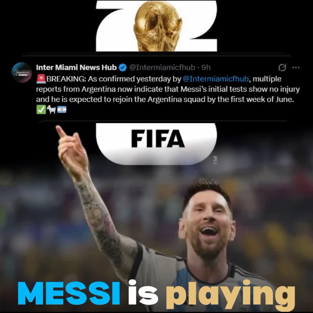 Post by Michael Ifeji: Lionel Messi have been confirmed to play in the World Cup ⚡️⚡️🔥👑. There was and injury scare in the final inter...